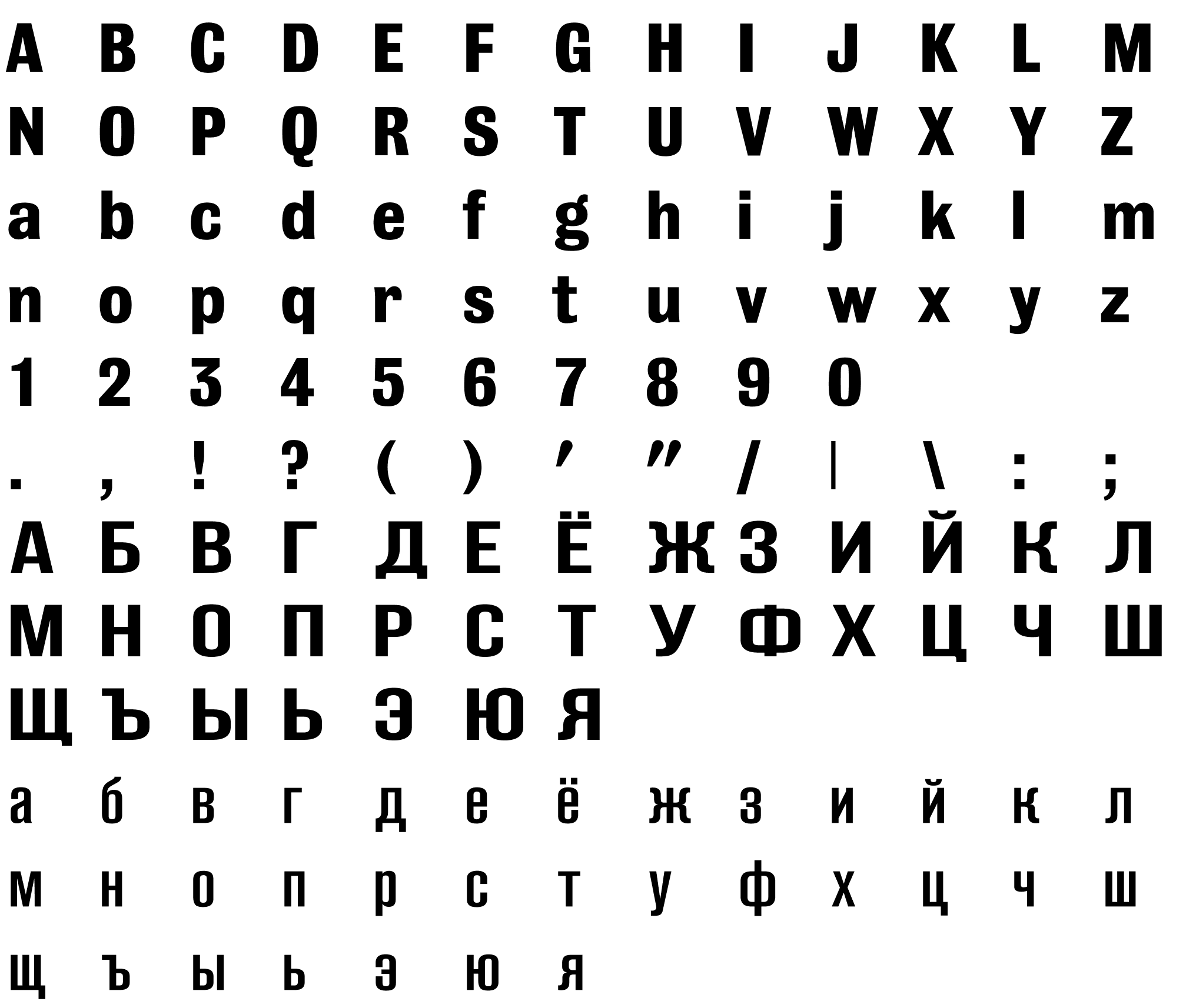 Шрифт SansGrotesk [Made by me]