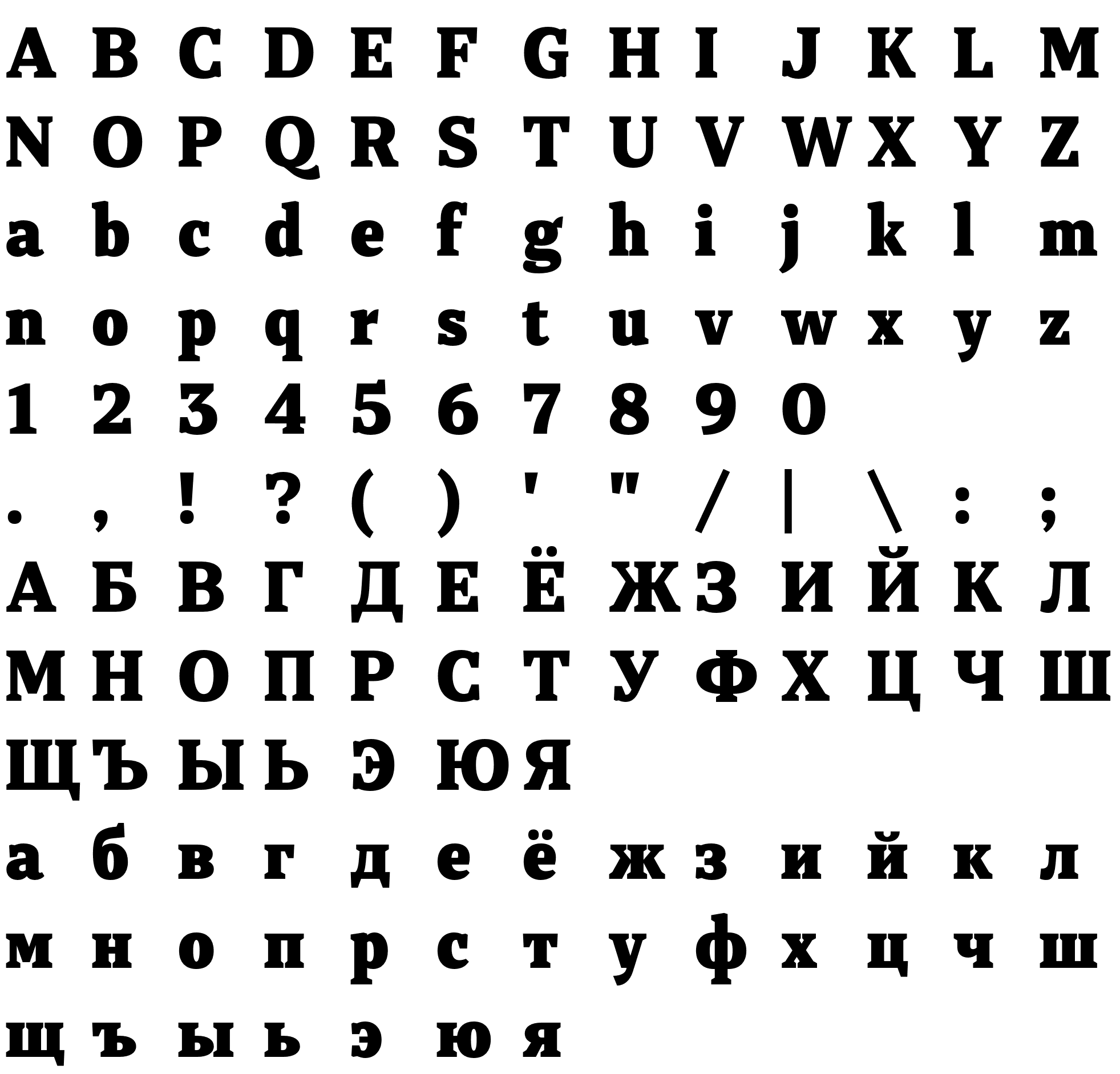 Шрифт RollestonText-ExtraBold