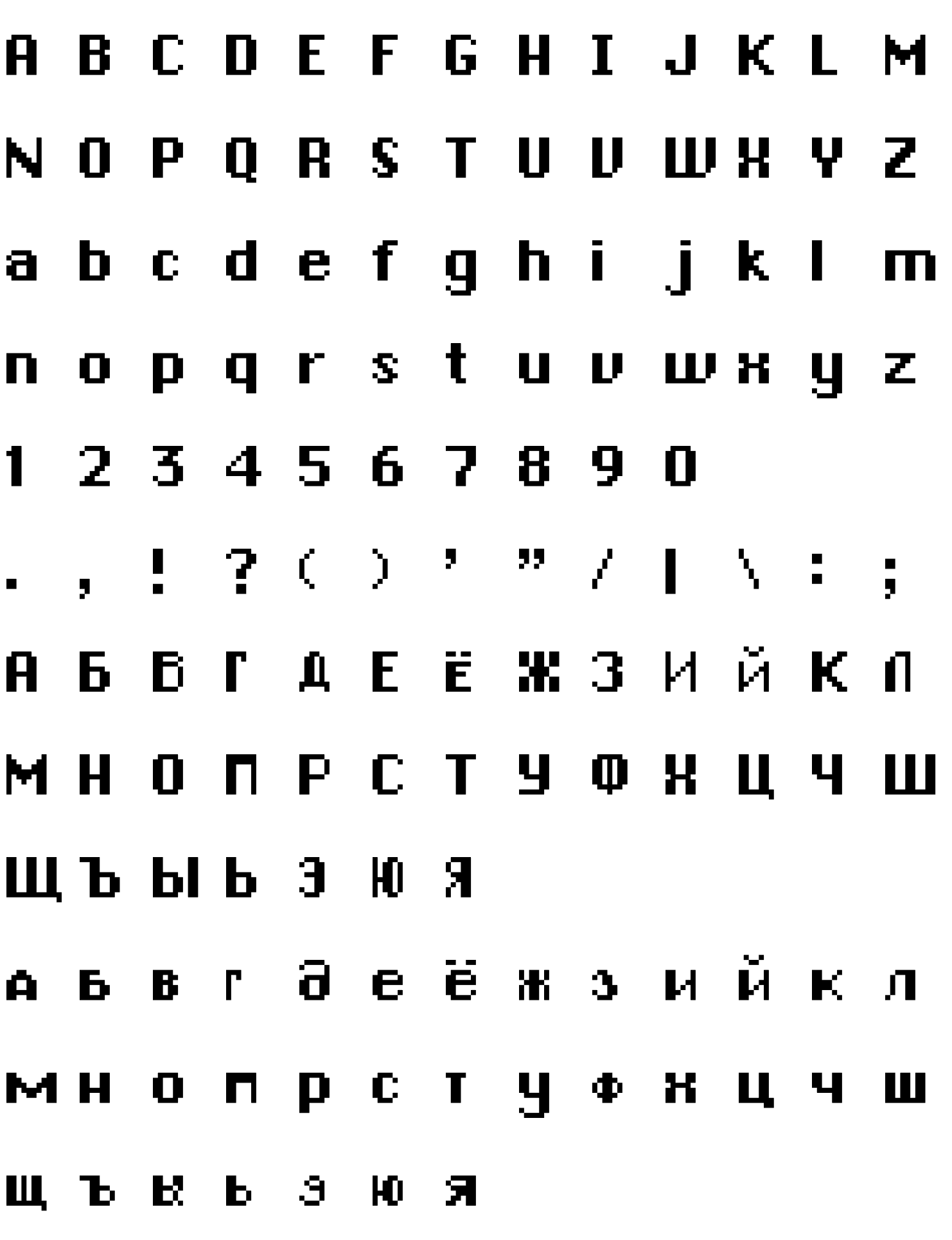 Шрифт ChronoTypeSNESPSX