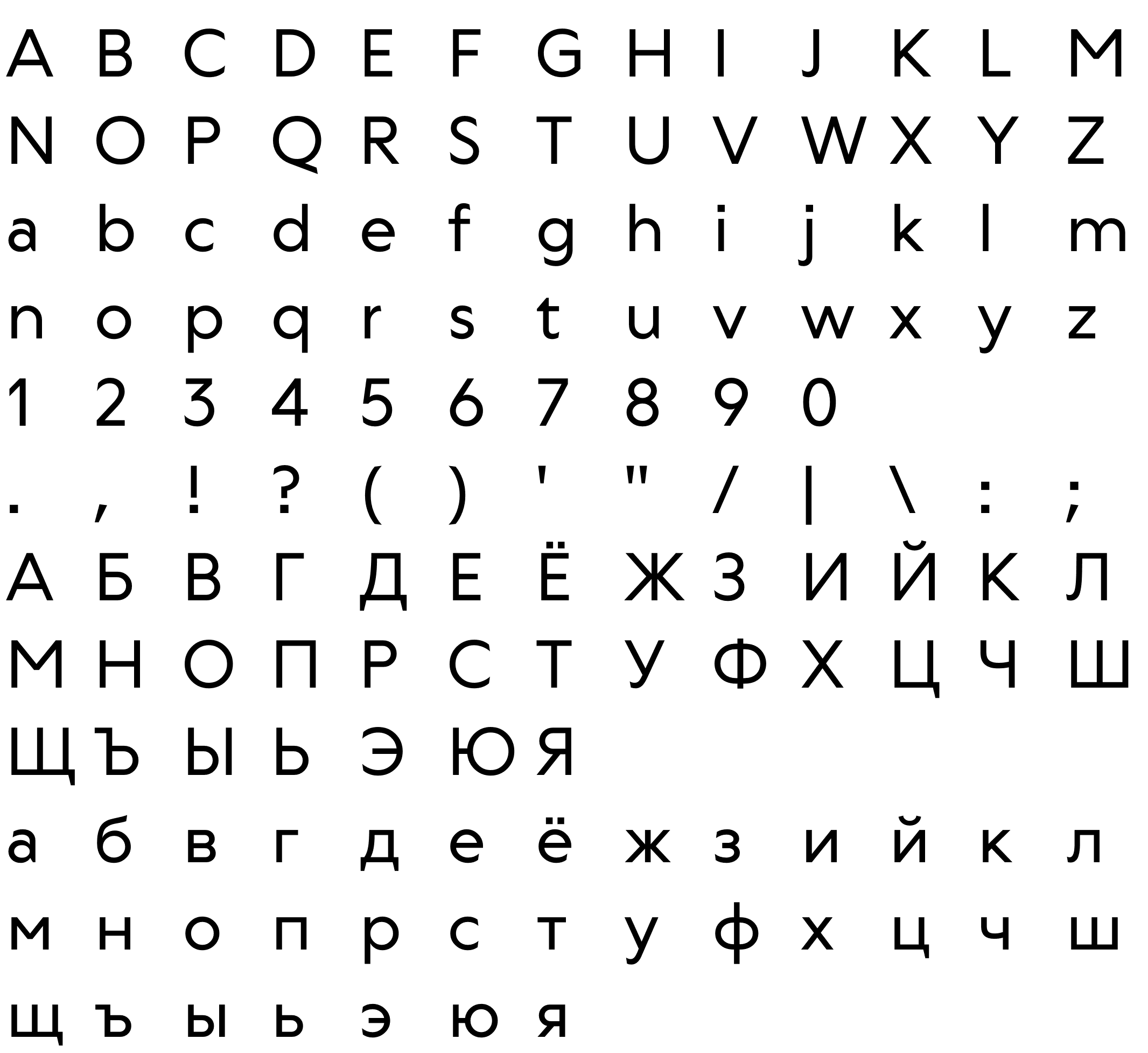 Шрифт Svyaznoy Sans