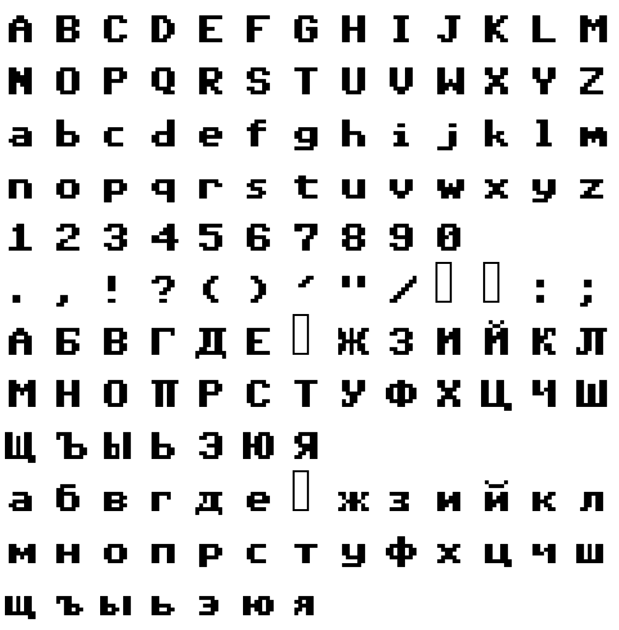 Шрифт C64Fontcopy