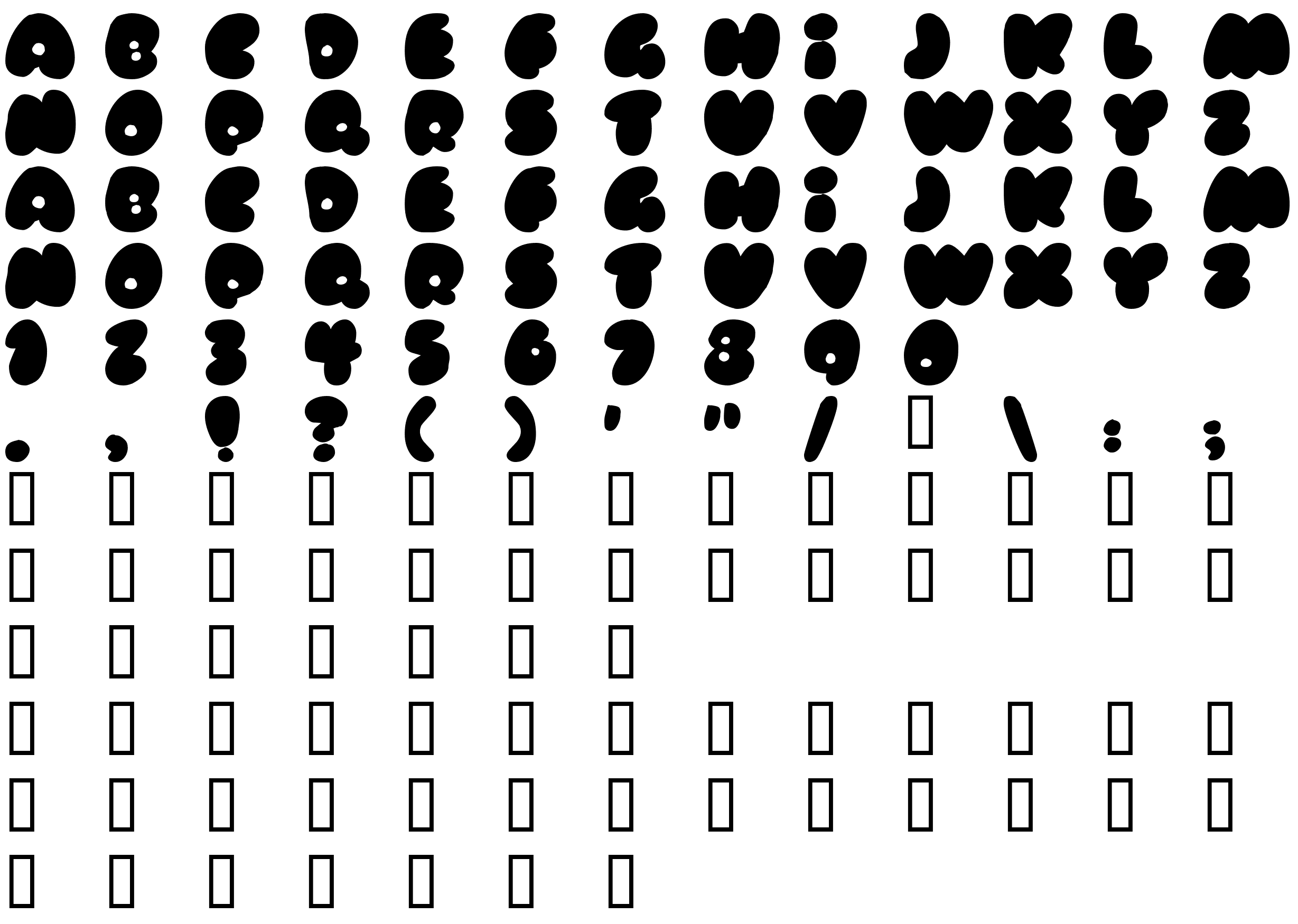 Шрифт Rubberneck