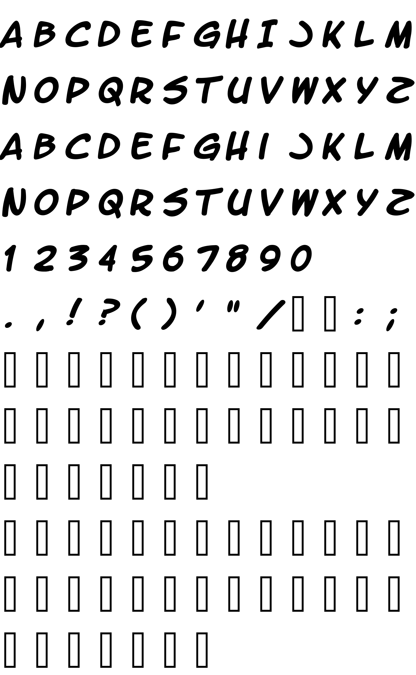 Шрифт LetterOMatic!  Bold