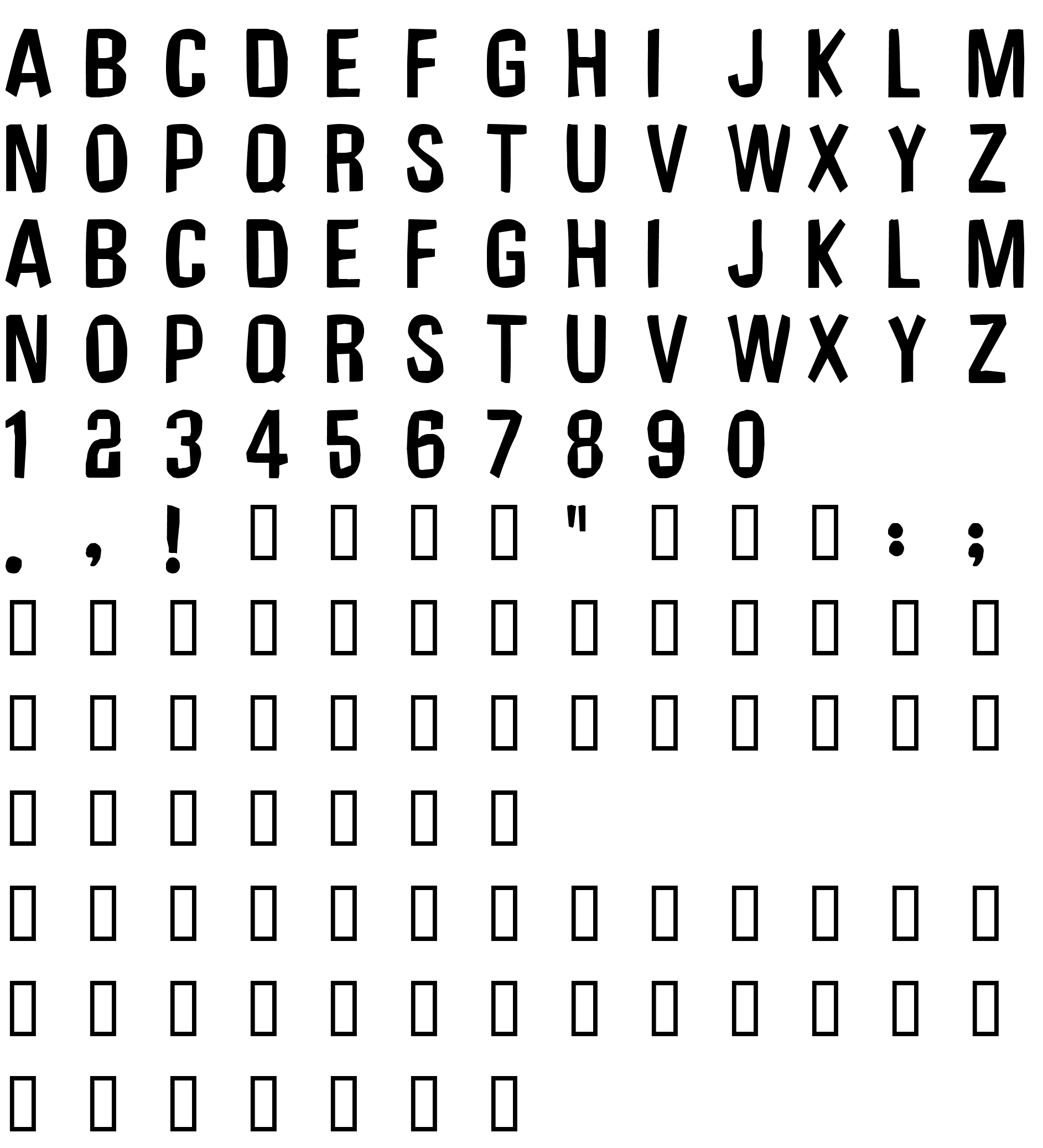 Шрифт UnfinishedSympathy2