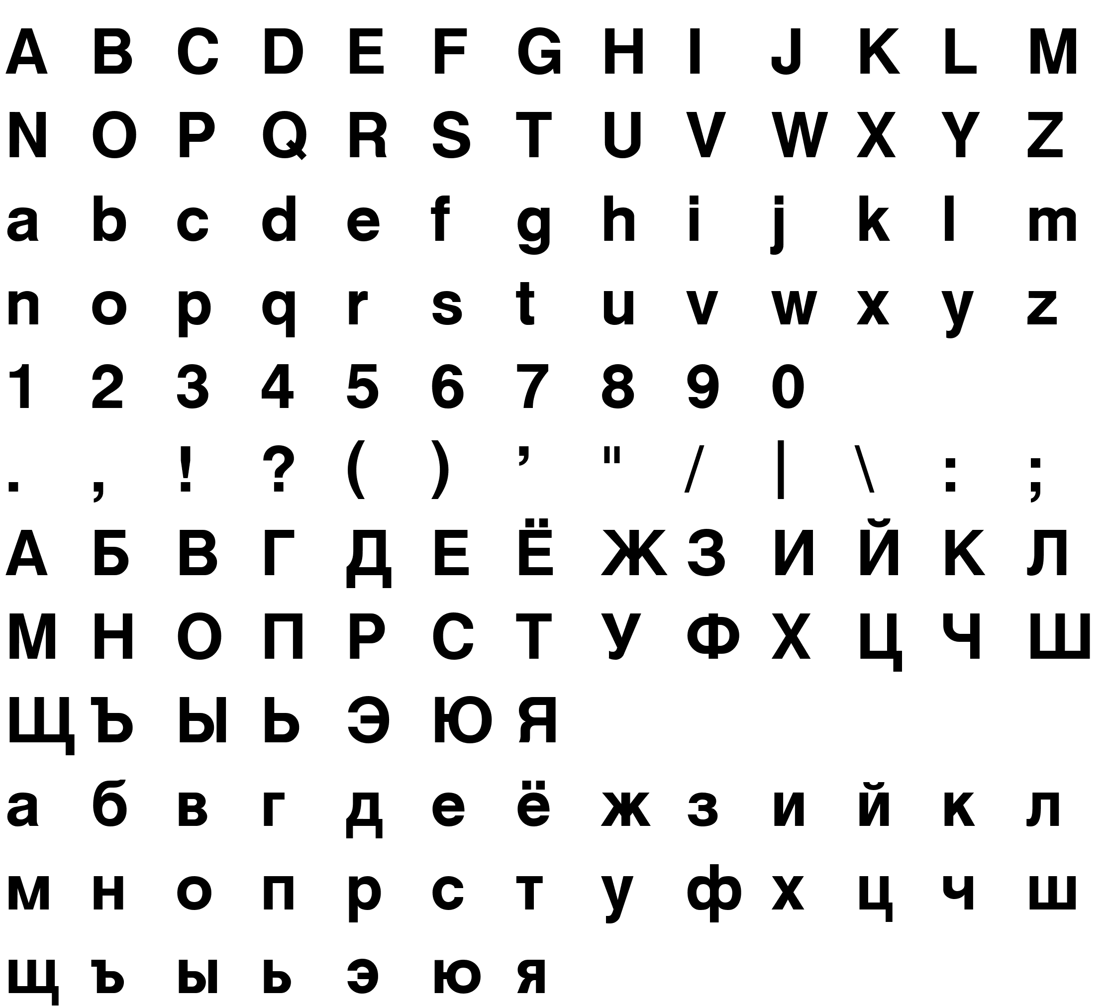 Шрифт Cyrvetica v2 Bold