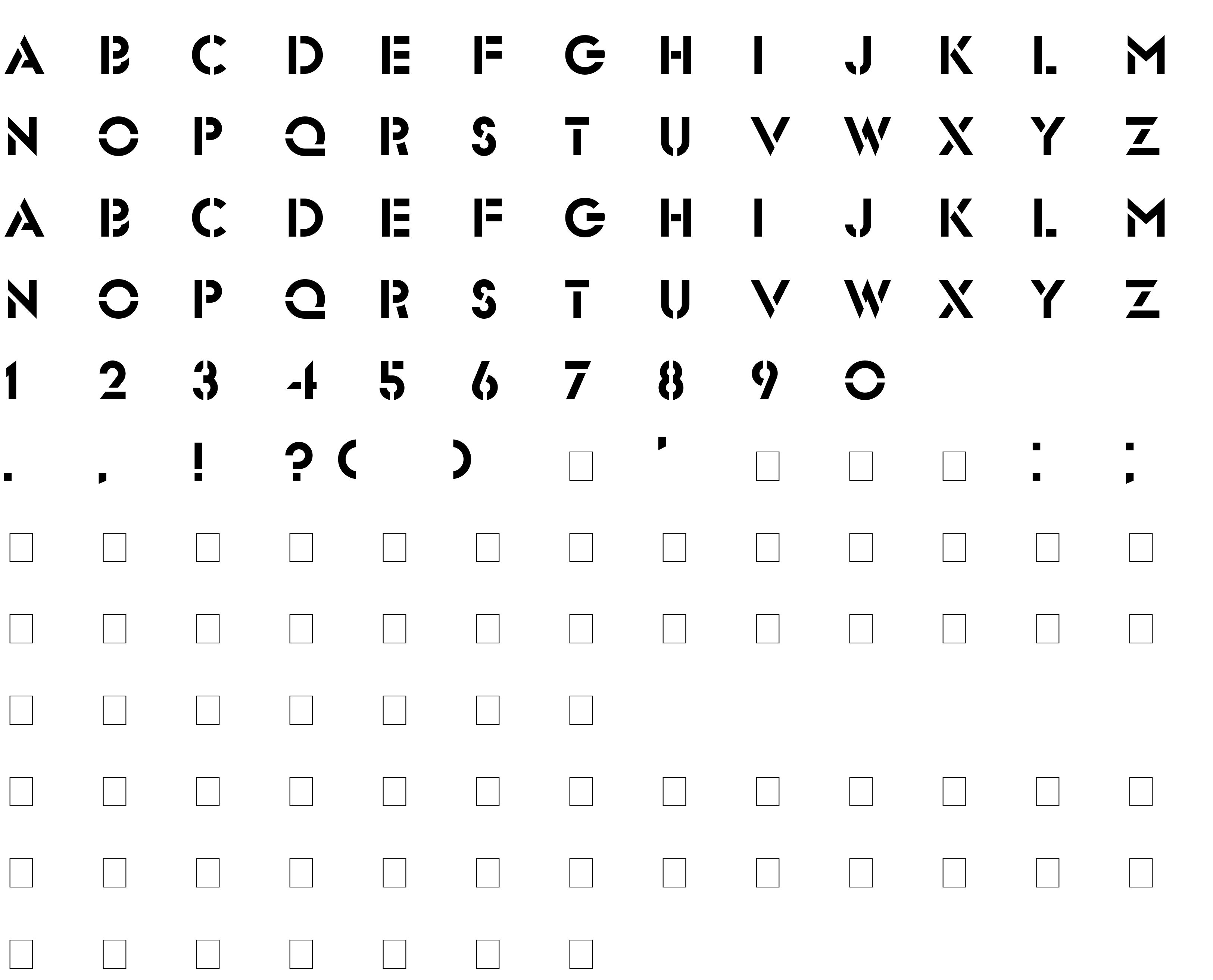 Шрифт Glasten Bold