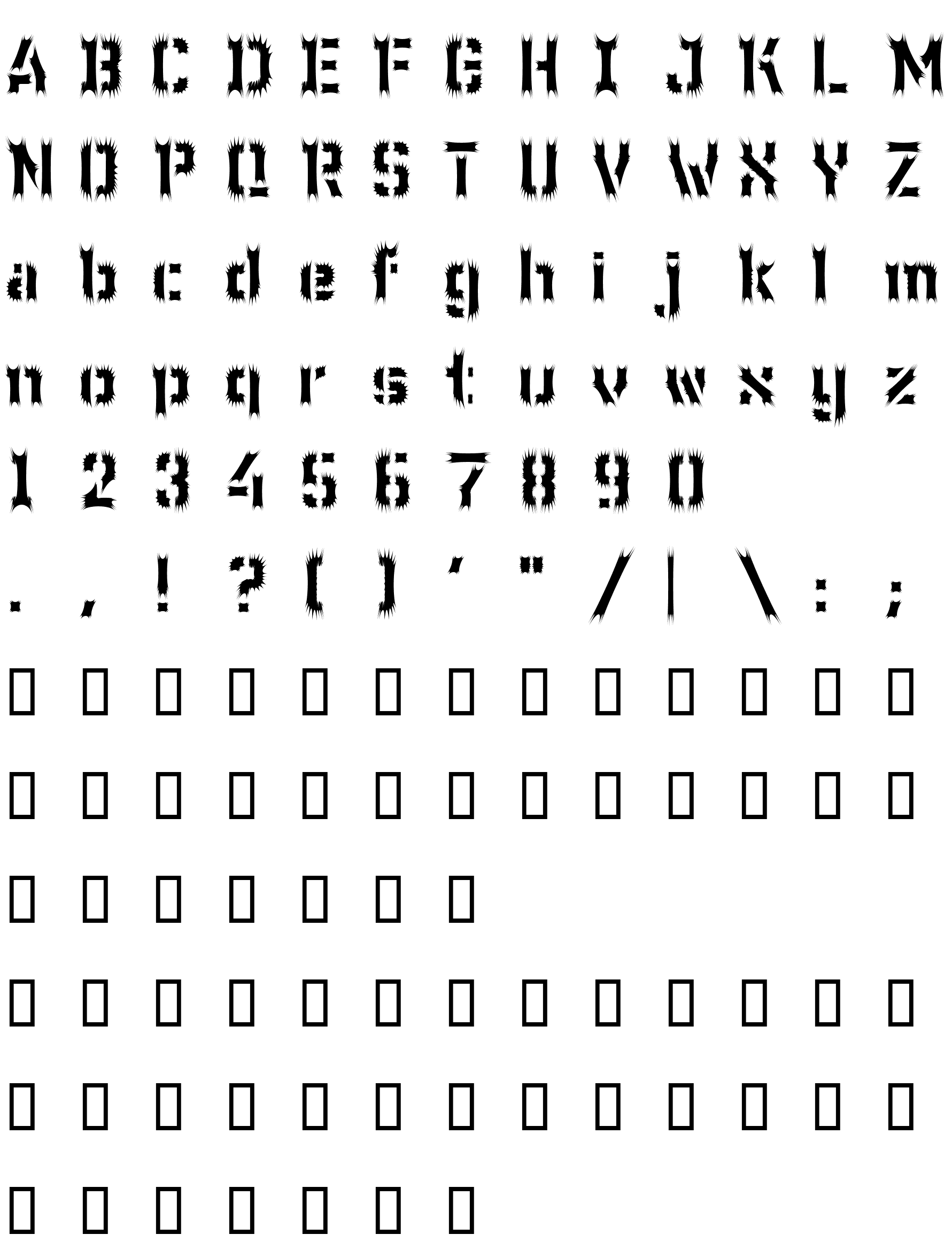 Шрифт WC Wunderbach Wimpern