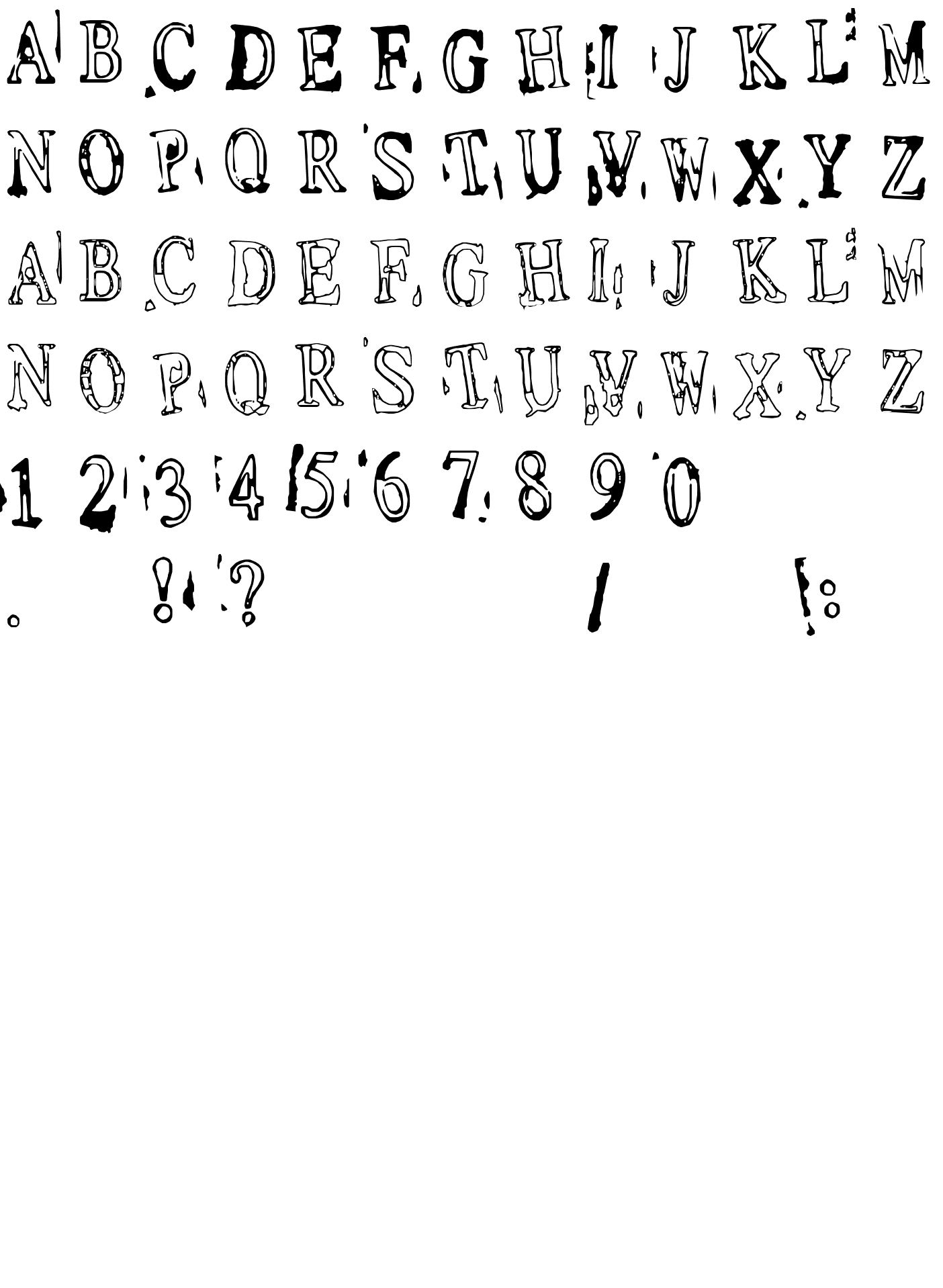 Шрифт Depressionist v1.0