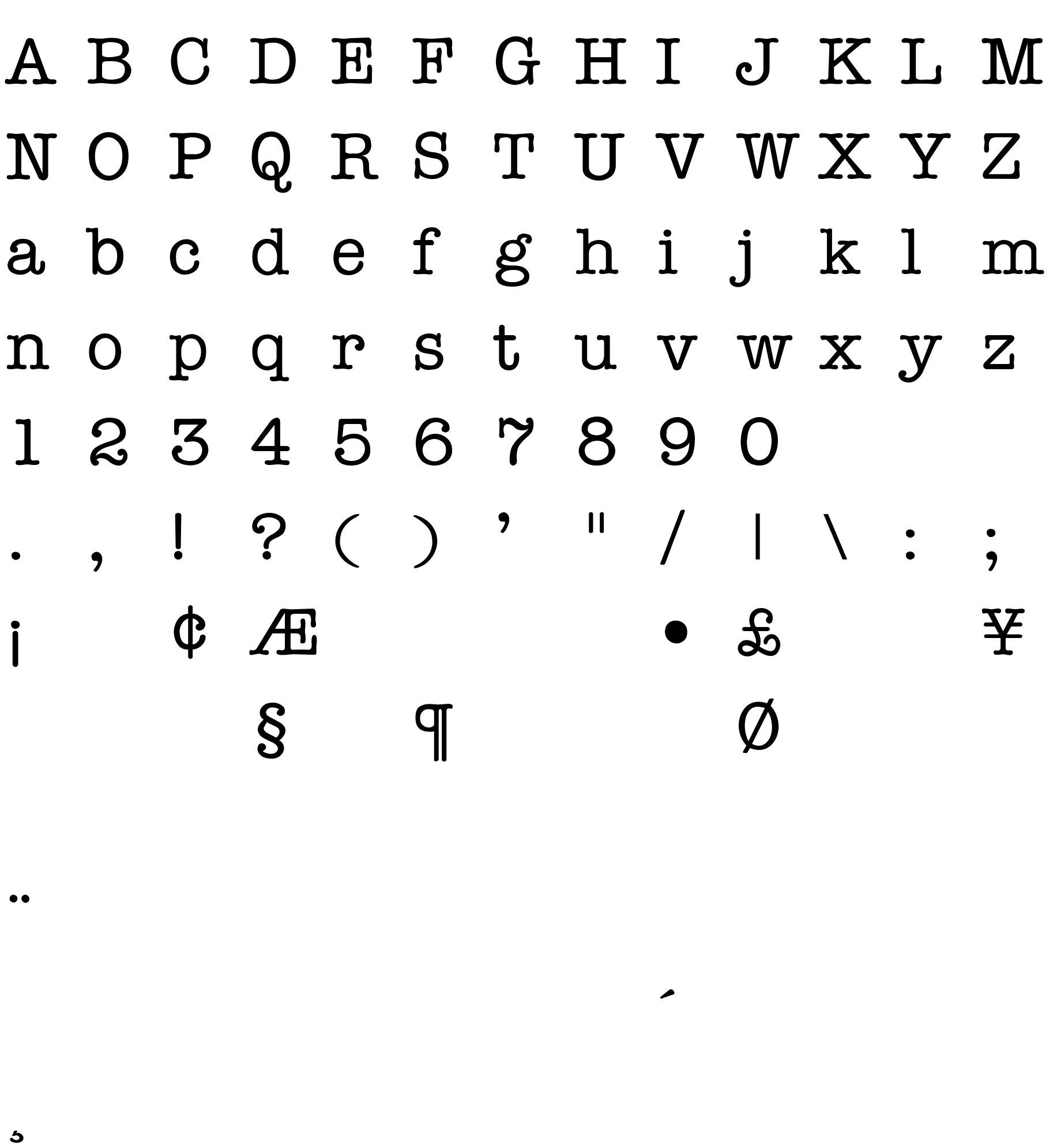 Шрифт National Typewriter - Light