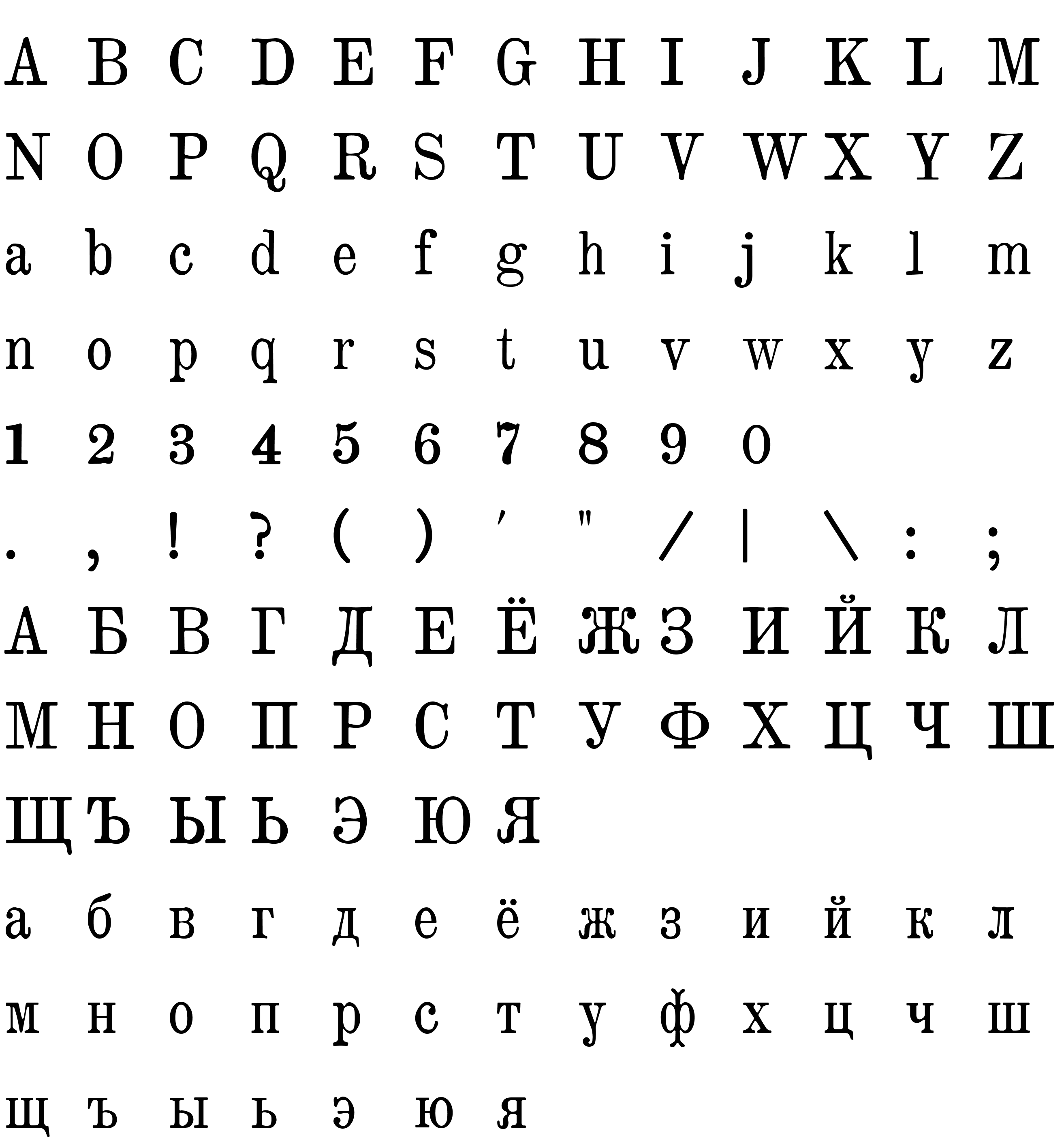 Шрифт BrokgauzEfron