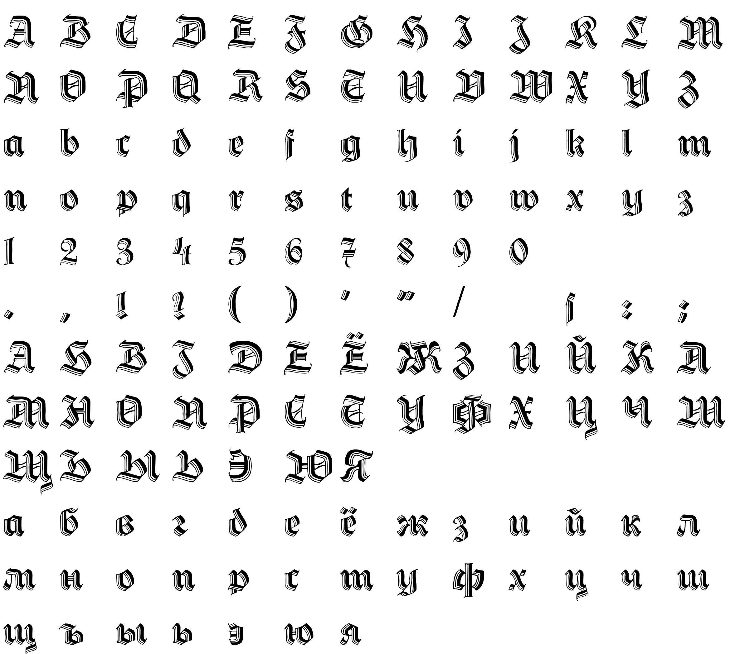 Шрифт Hermann-GotischC