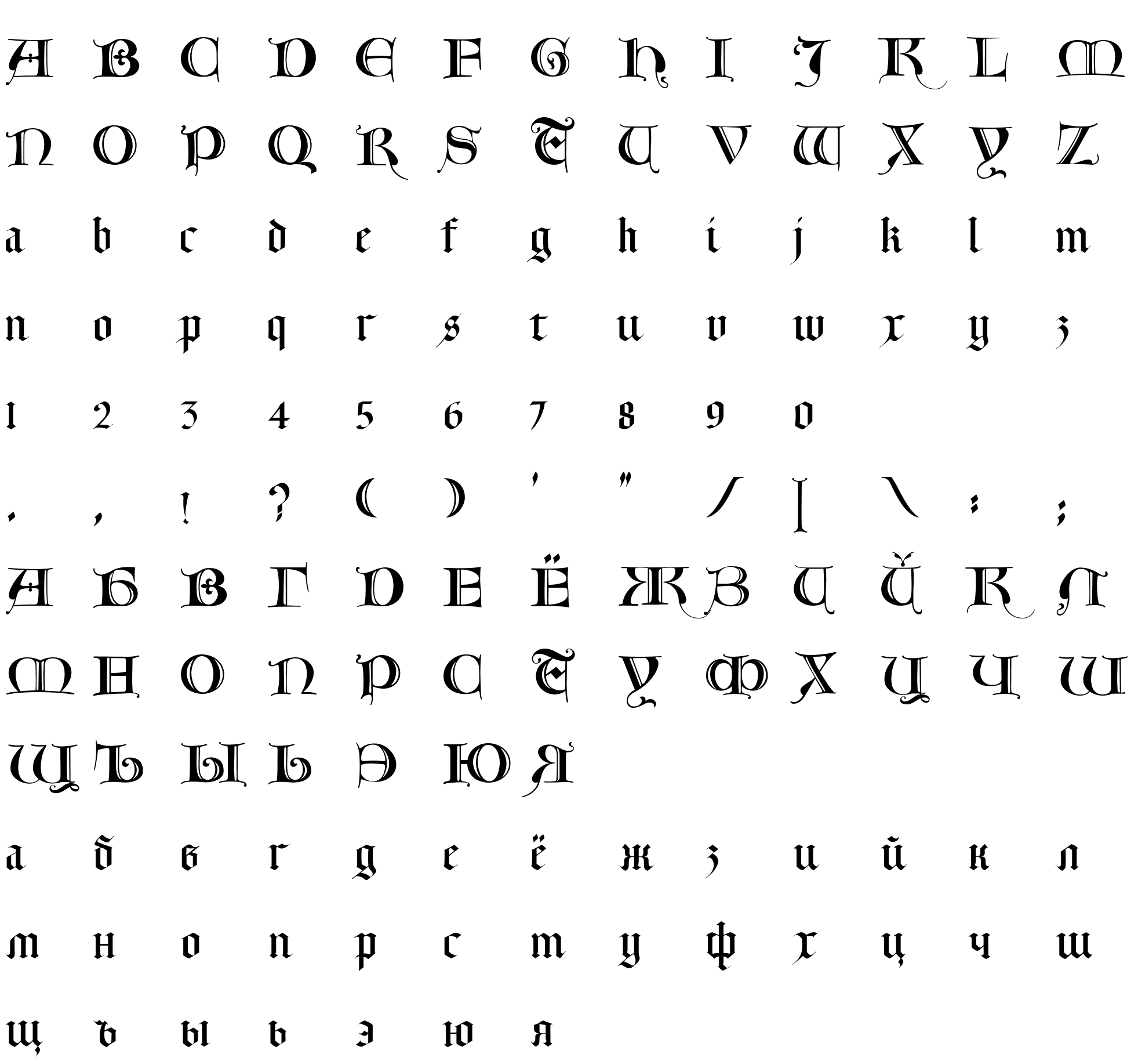 Шрифт Lombardia