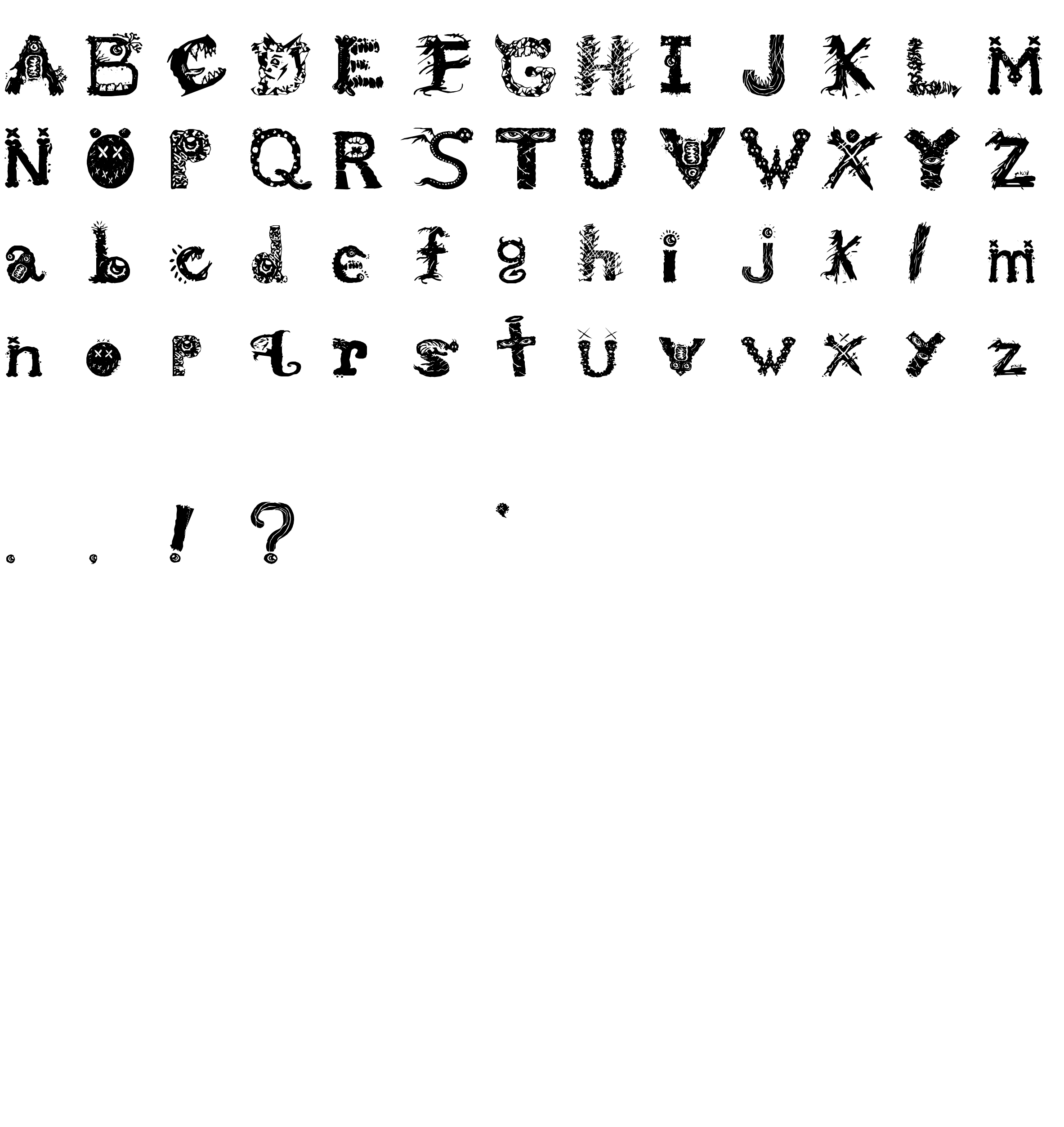 Шрифт Monstrous Zosimus