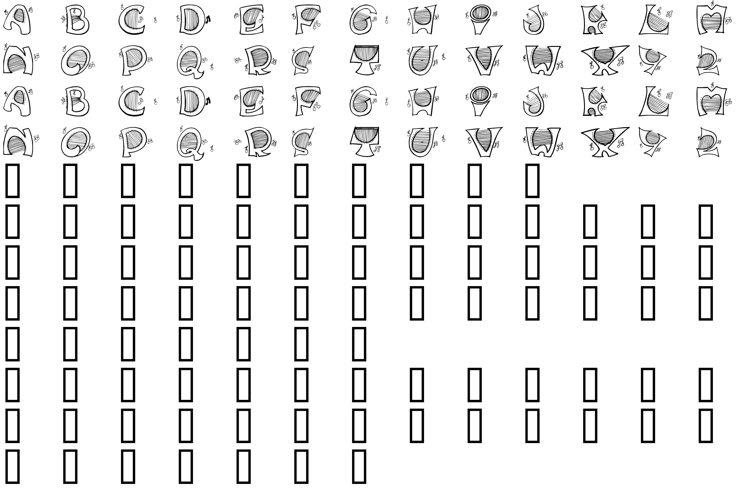 Шрифт Music For Your Ears