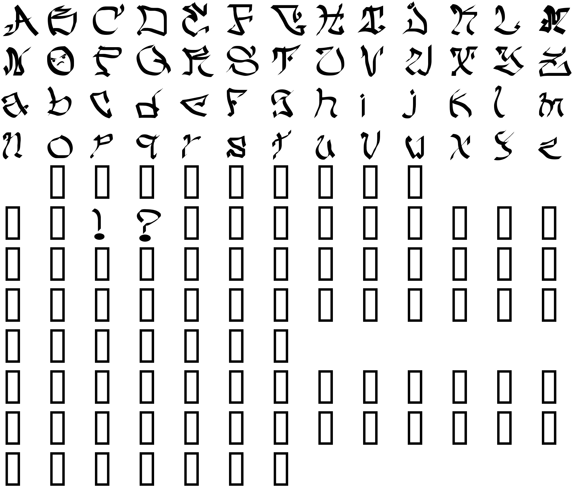 Шрифт My Crazy Text