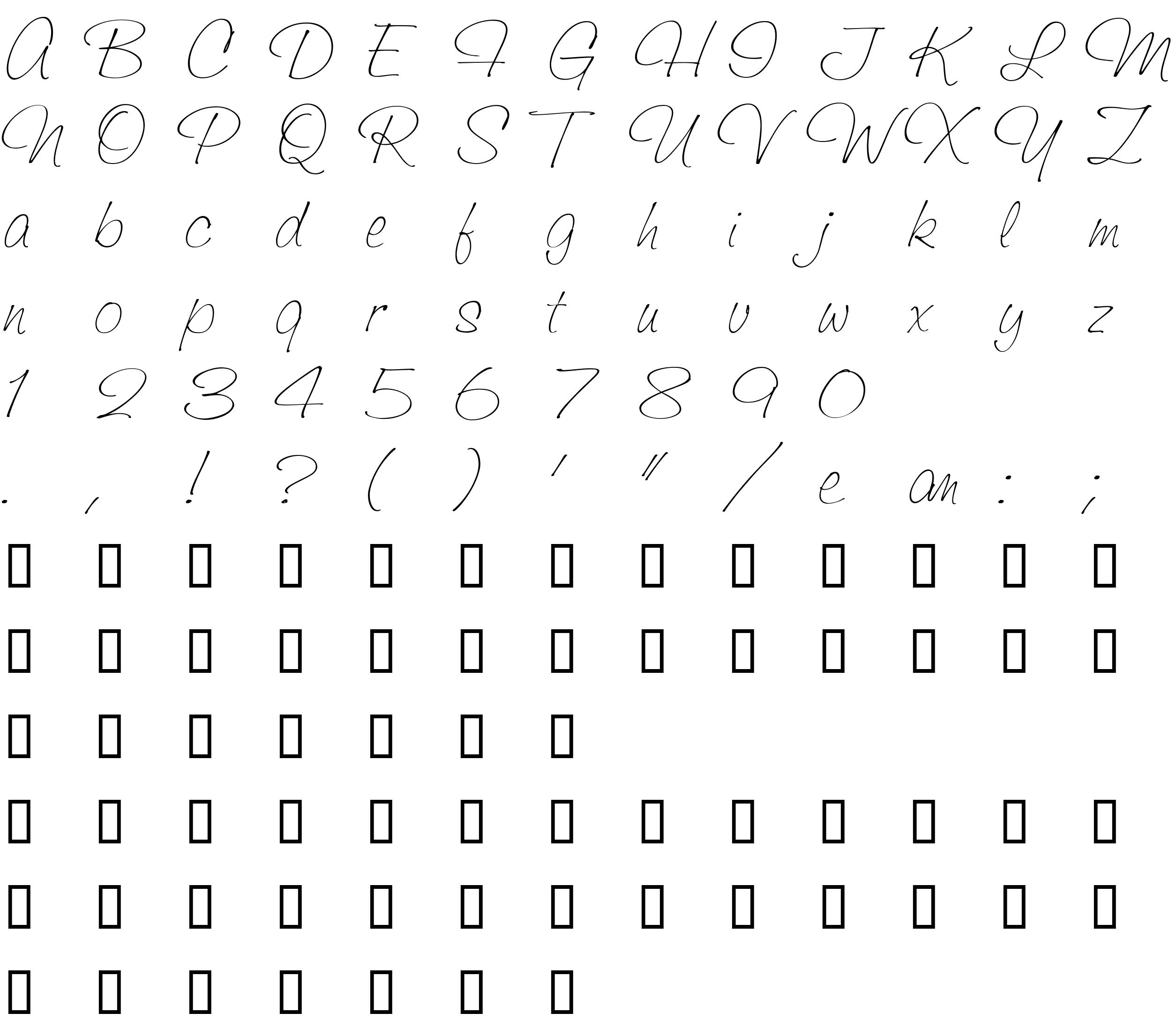 Шрифт Bawl light