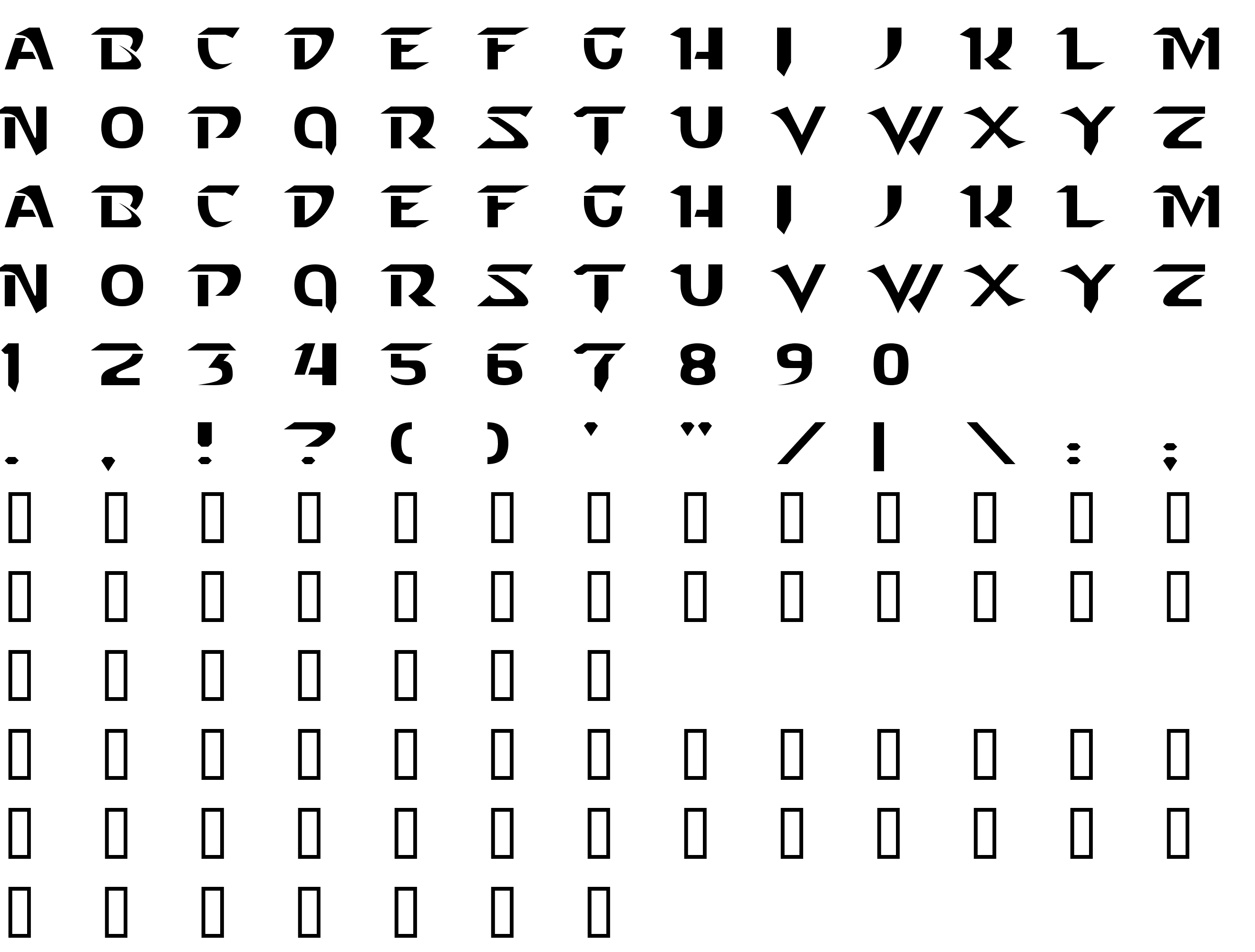 Шрифт Starcraft Normal