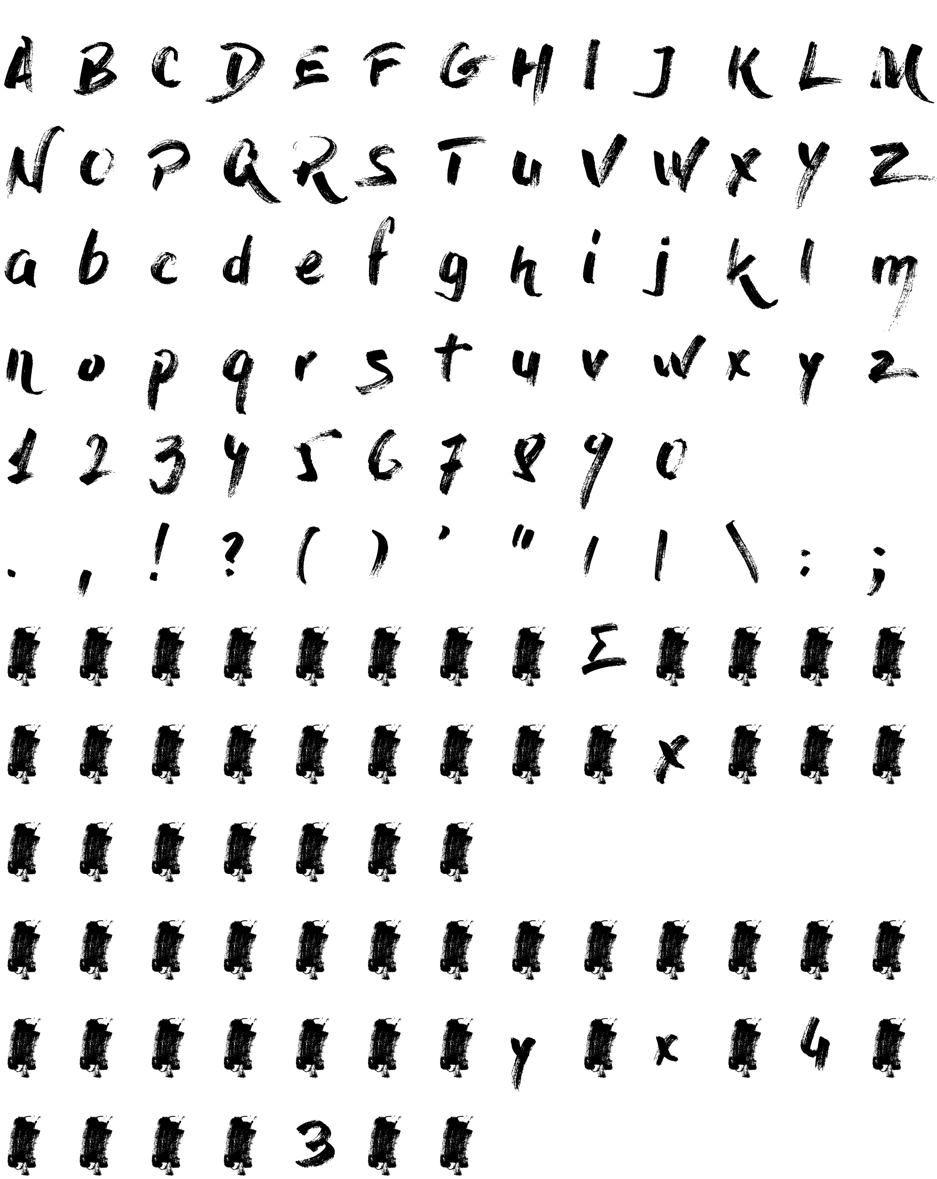 Шрифт Dry Brush