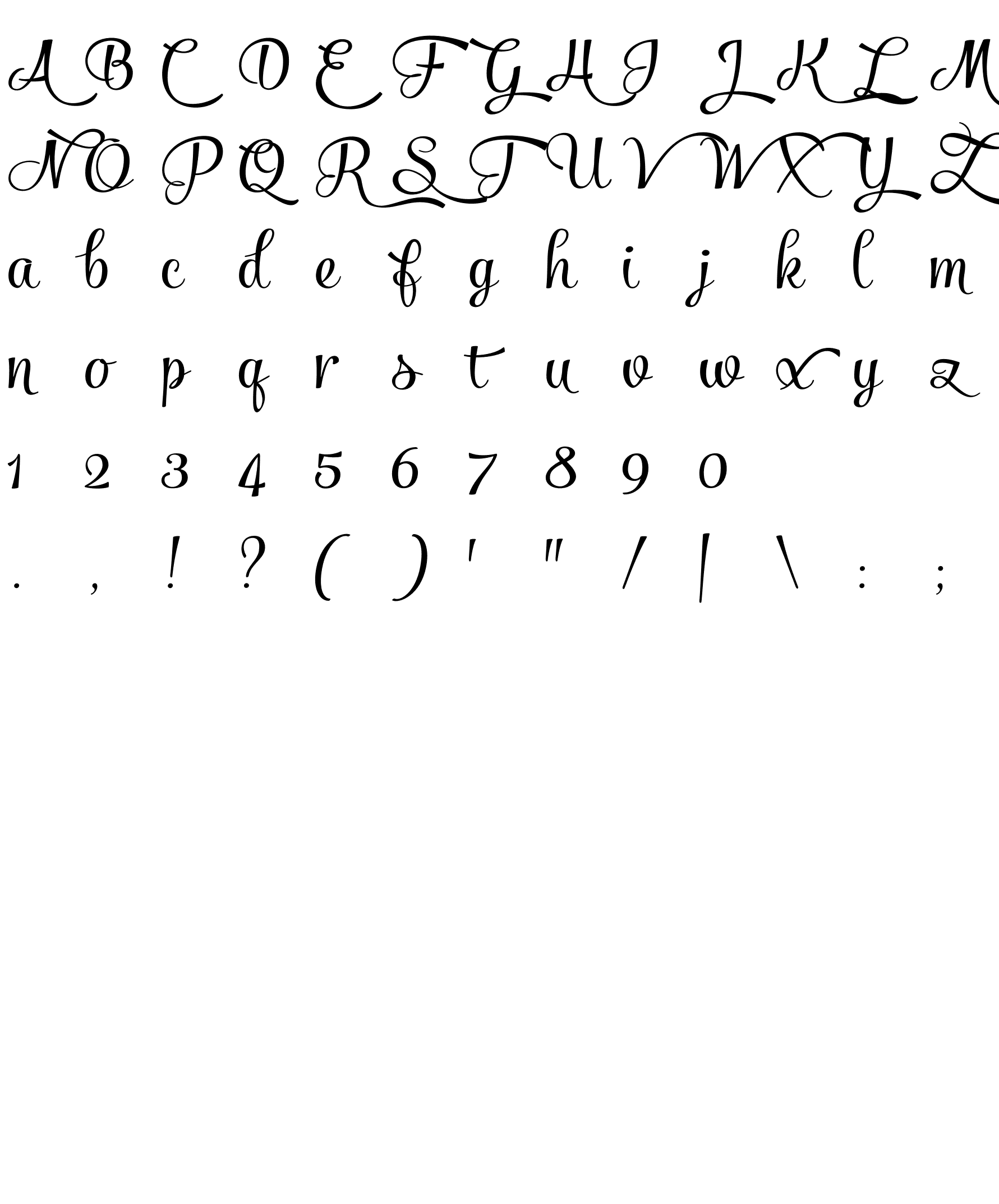 Шрифт SalamanderScript