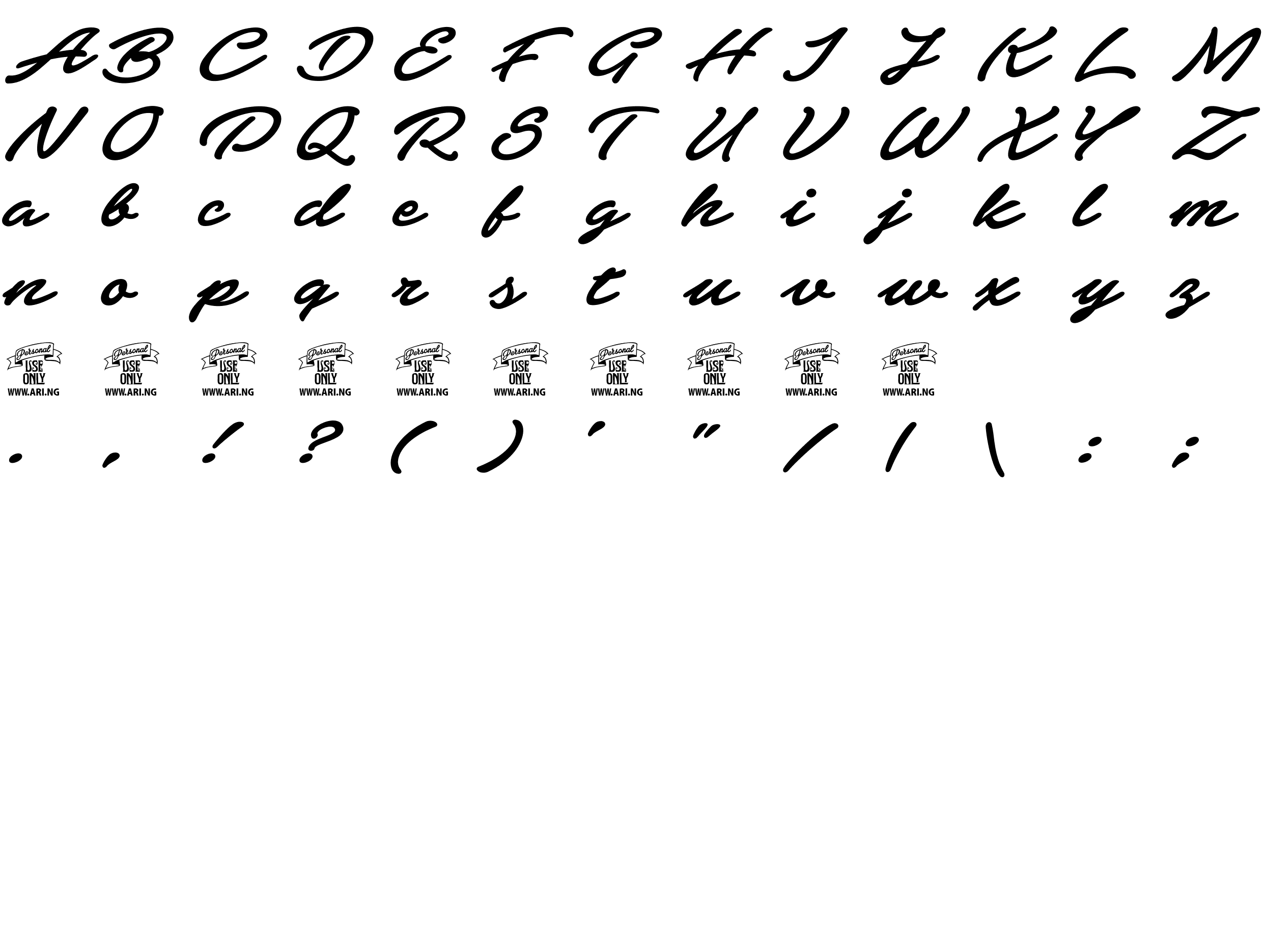 Шрифт Elevate PERSONAL USE ONLY