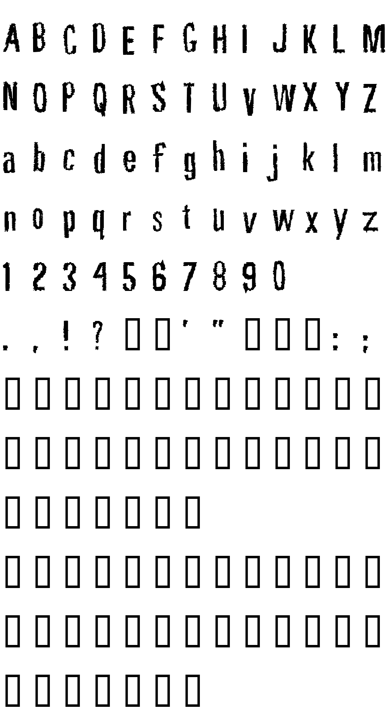 Шрифт Rubbing Font