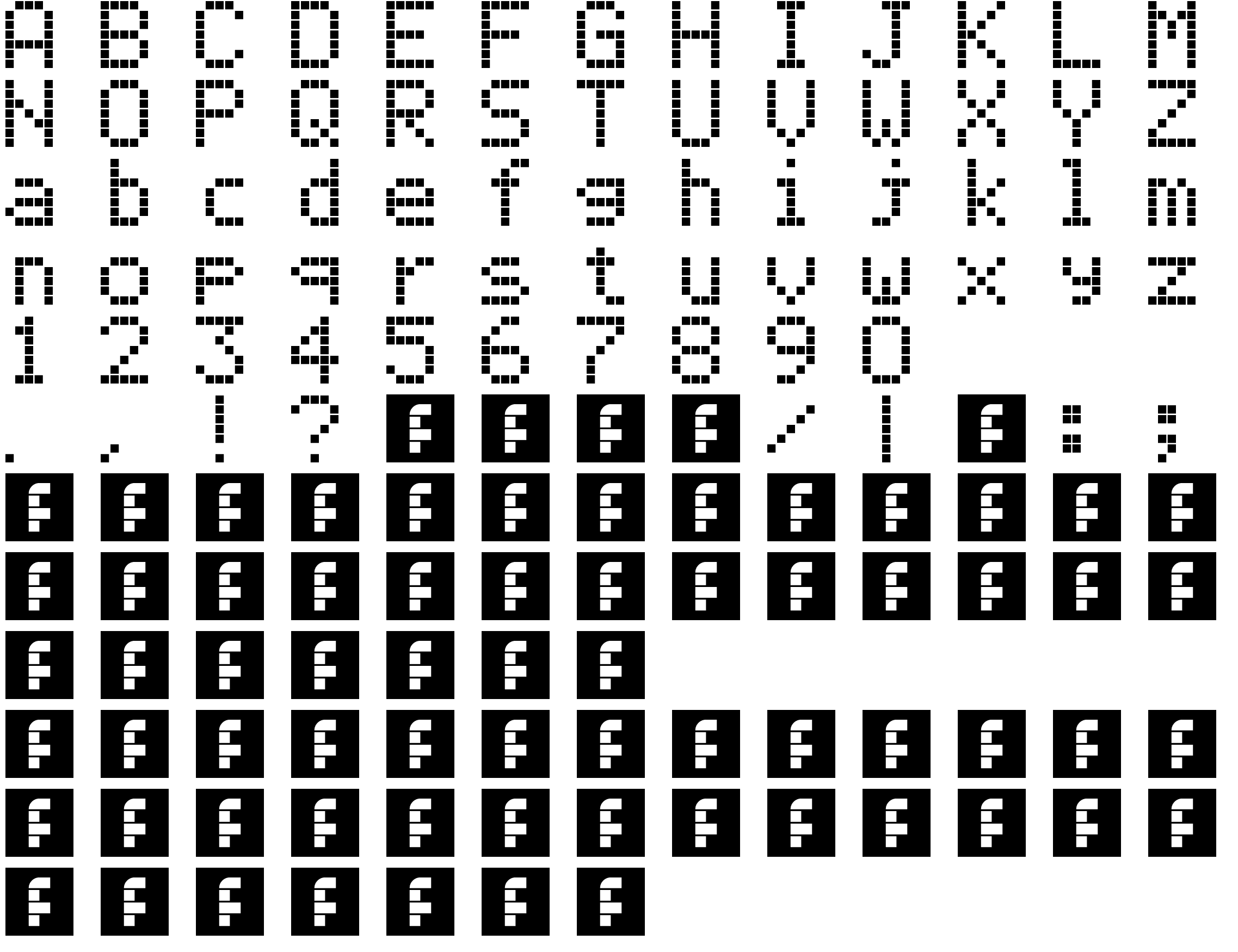 Шрифт Opel LCD-3 Regular