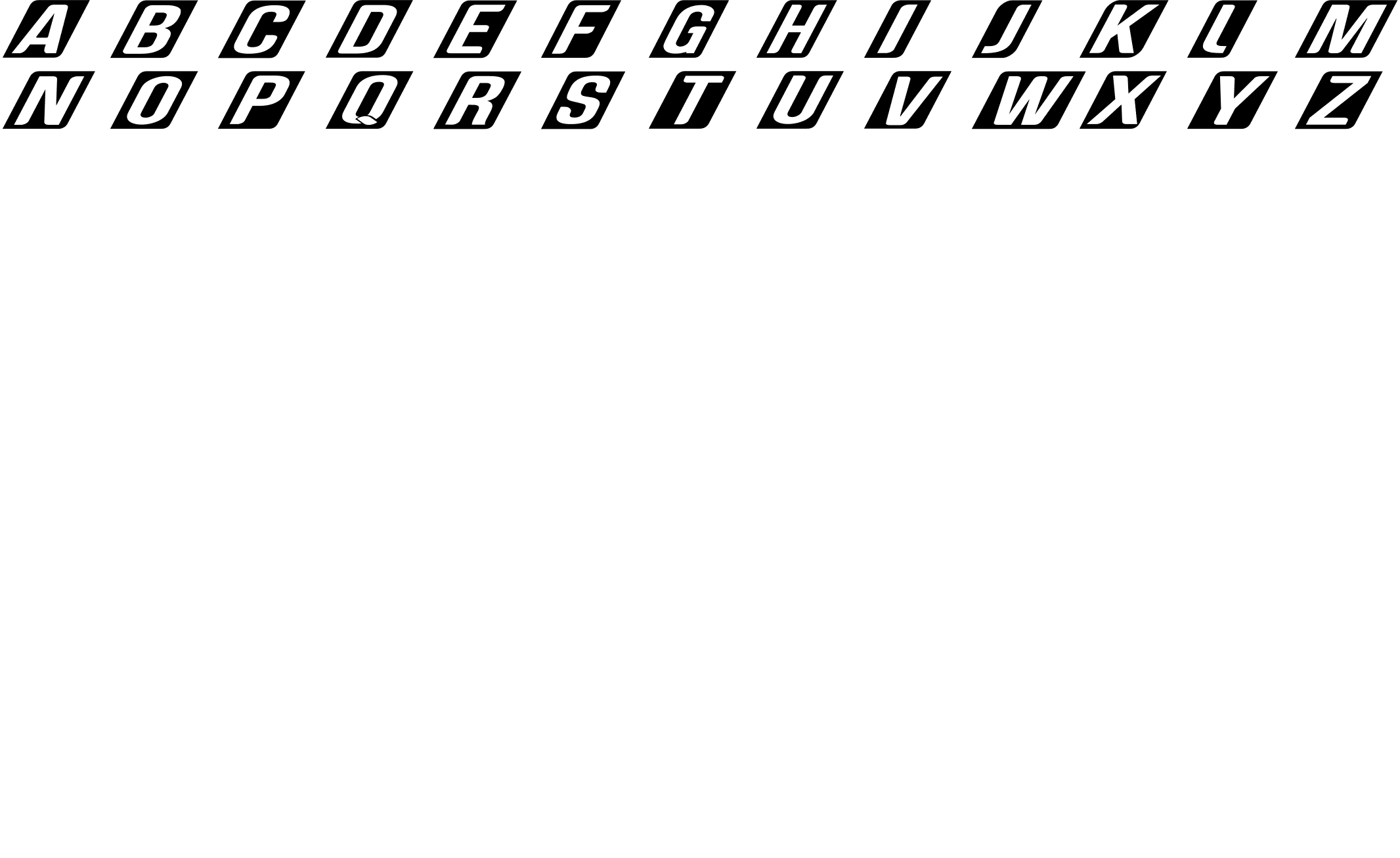 Шрифт Genghis Khan Framed Bold Italic