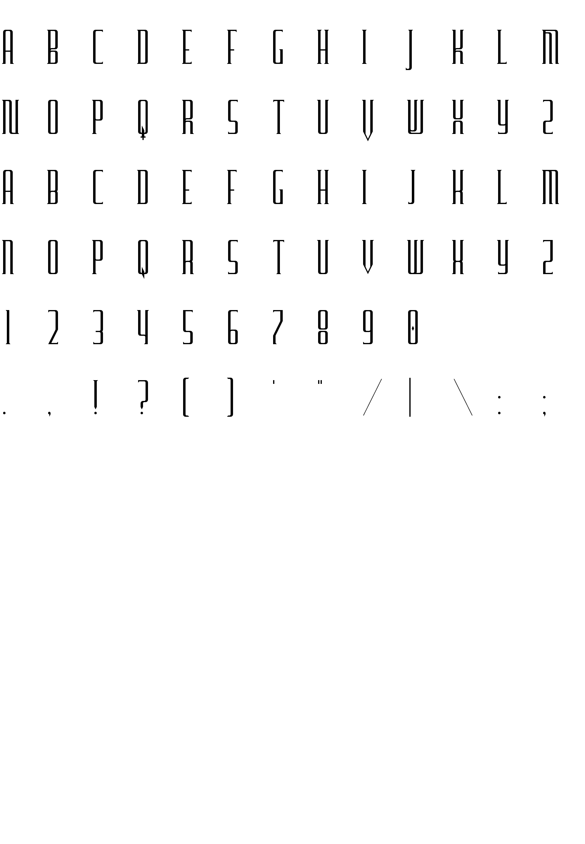 Шрифт Furgatorio Titling Regular