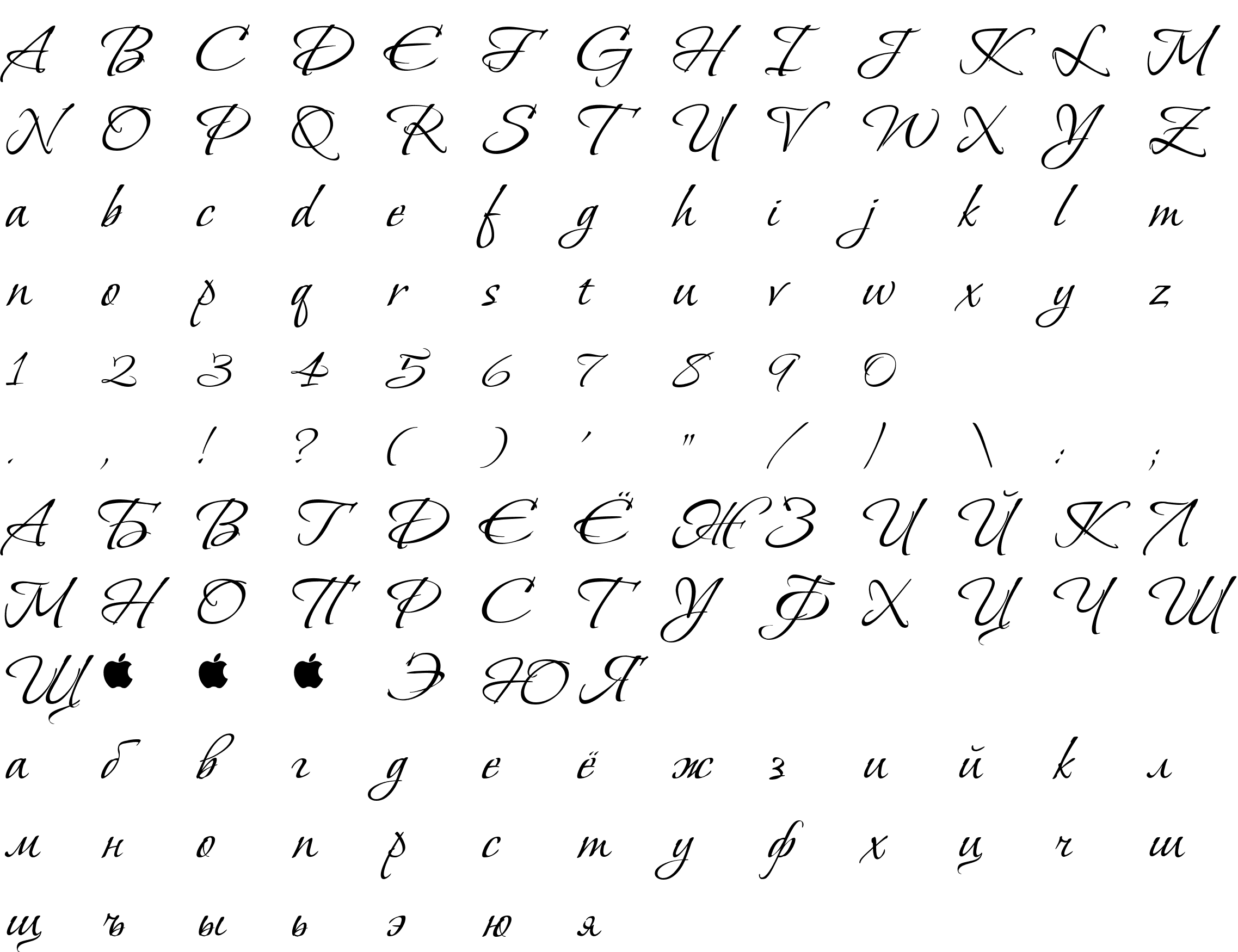 Шрифт Vera Crouz