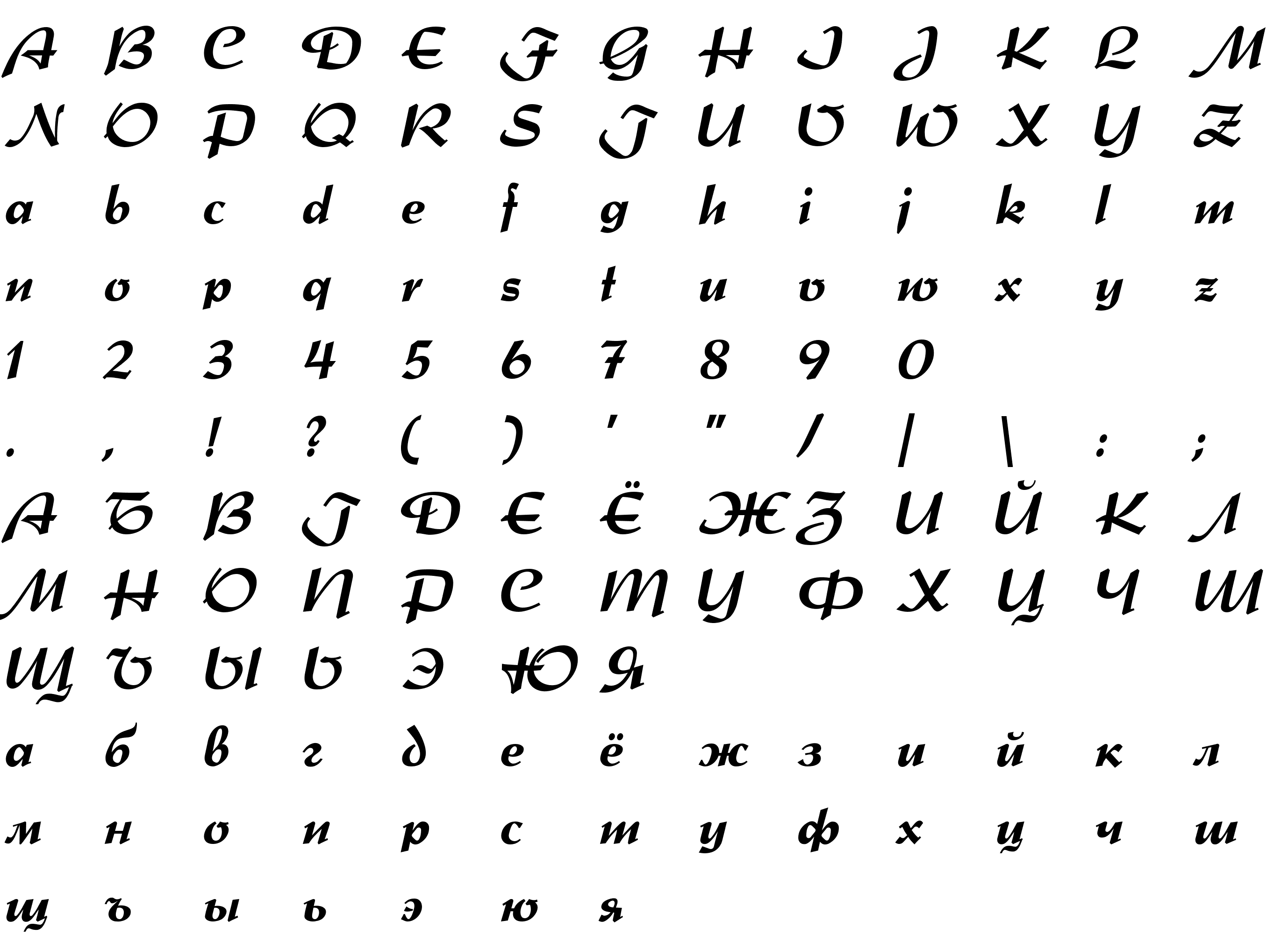 Шрифт SplendorC