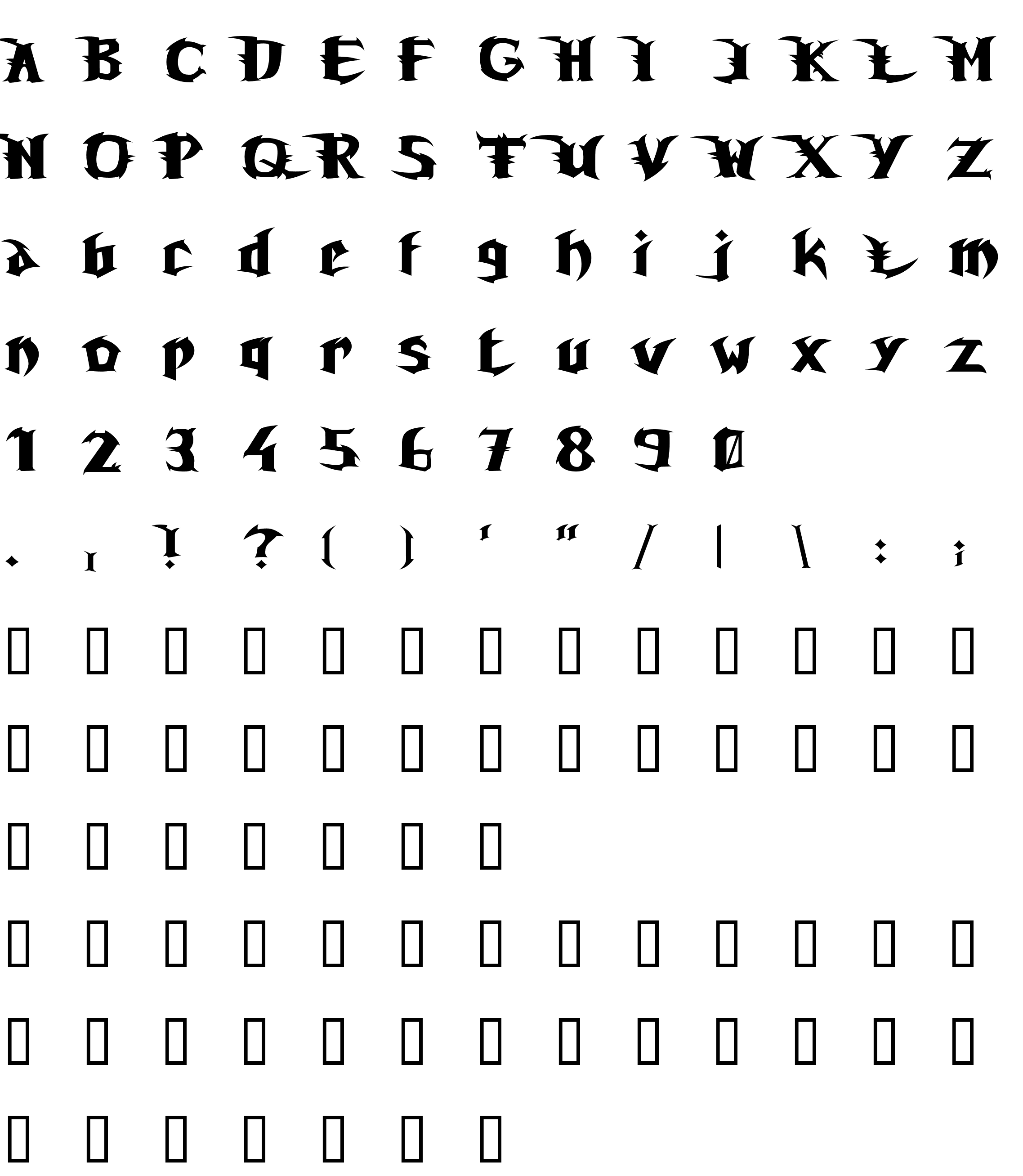 Шрифт Unreal Tournament