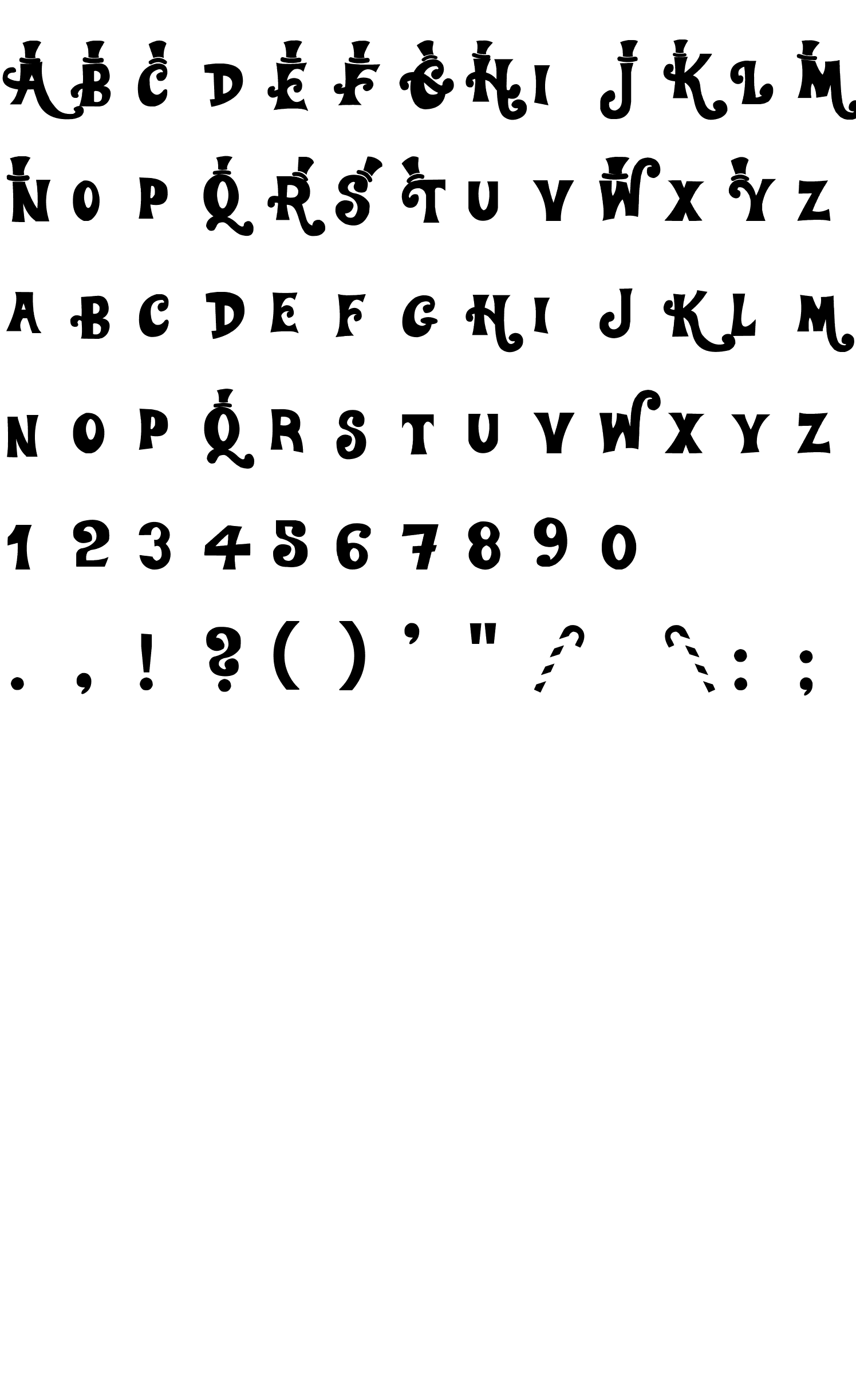 Шрифт WillyWonka