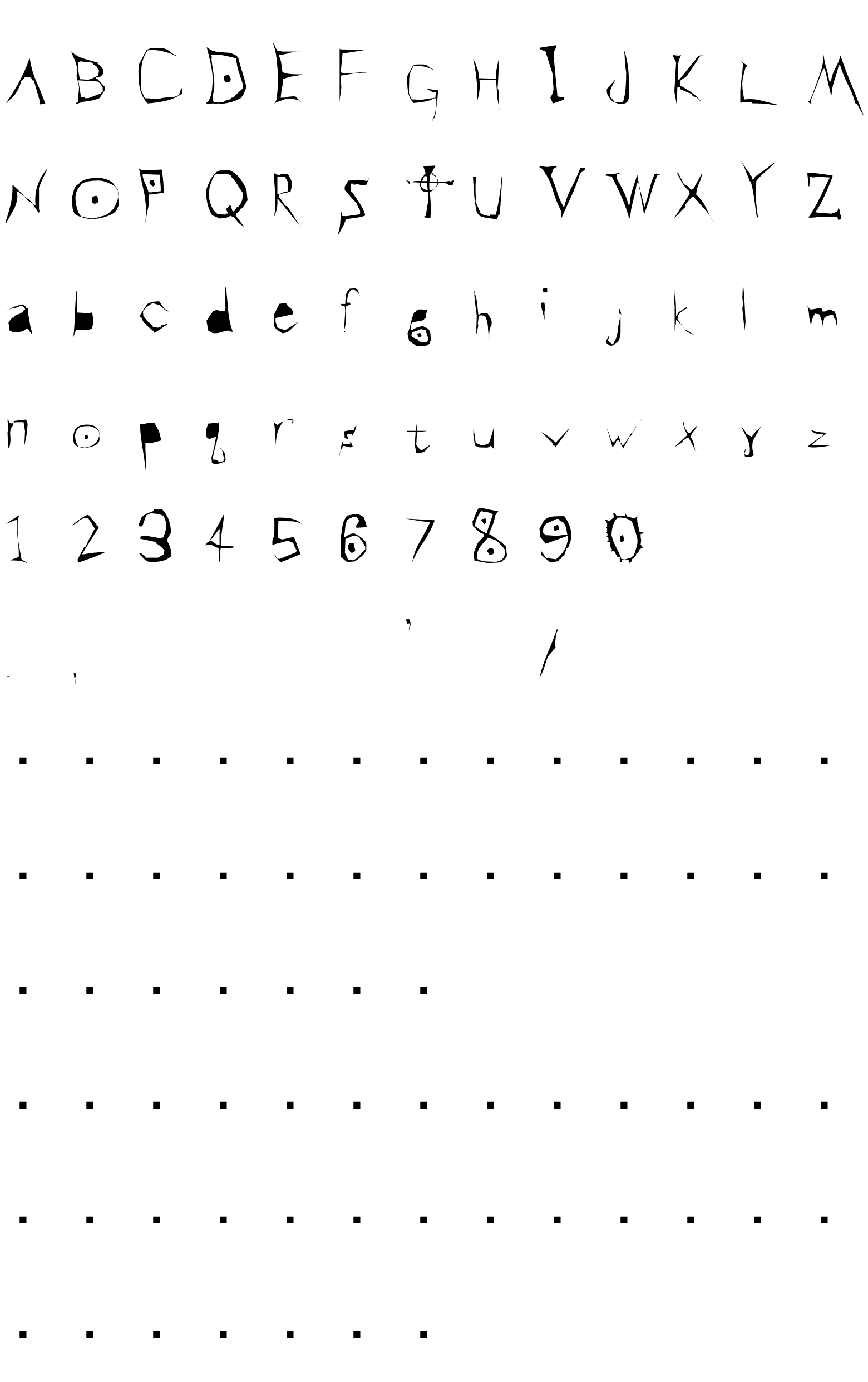 Шрифт DEATHNOTE Font