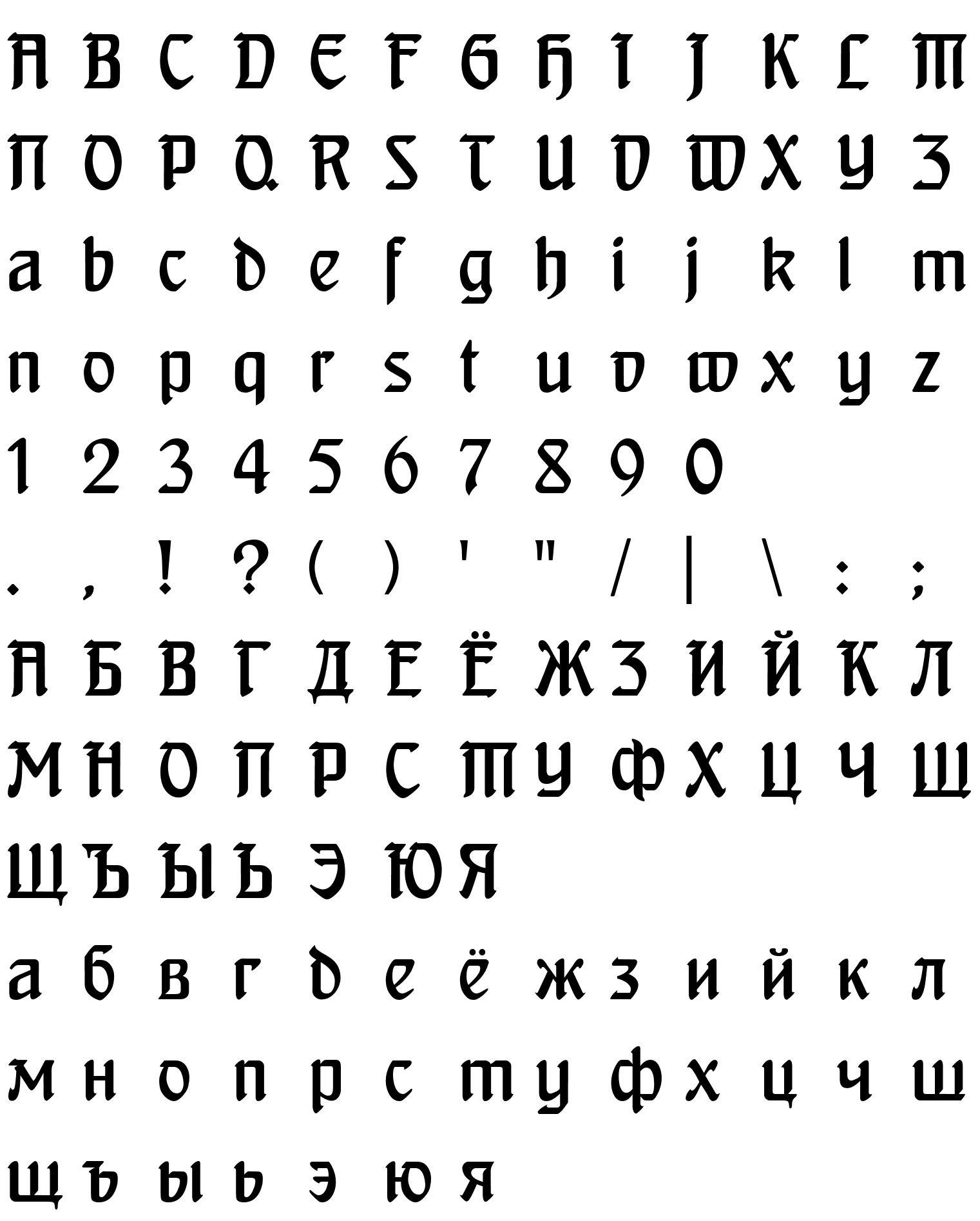 Шрифт Behrens Modern