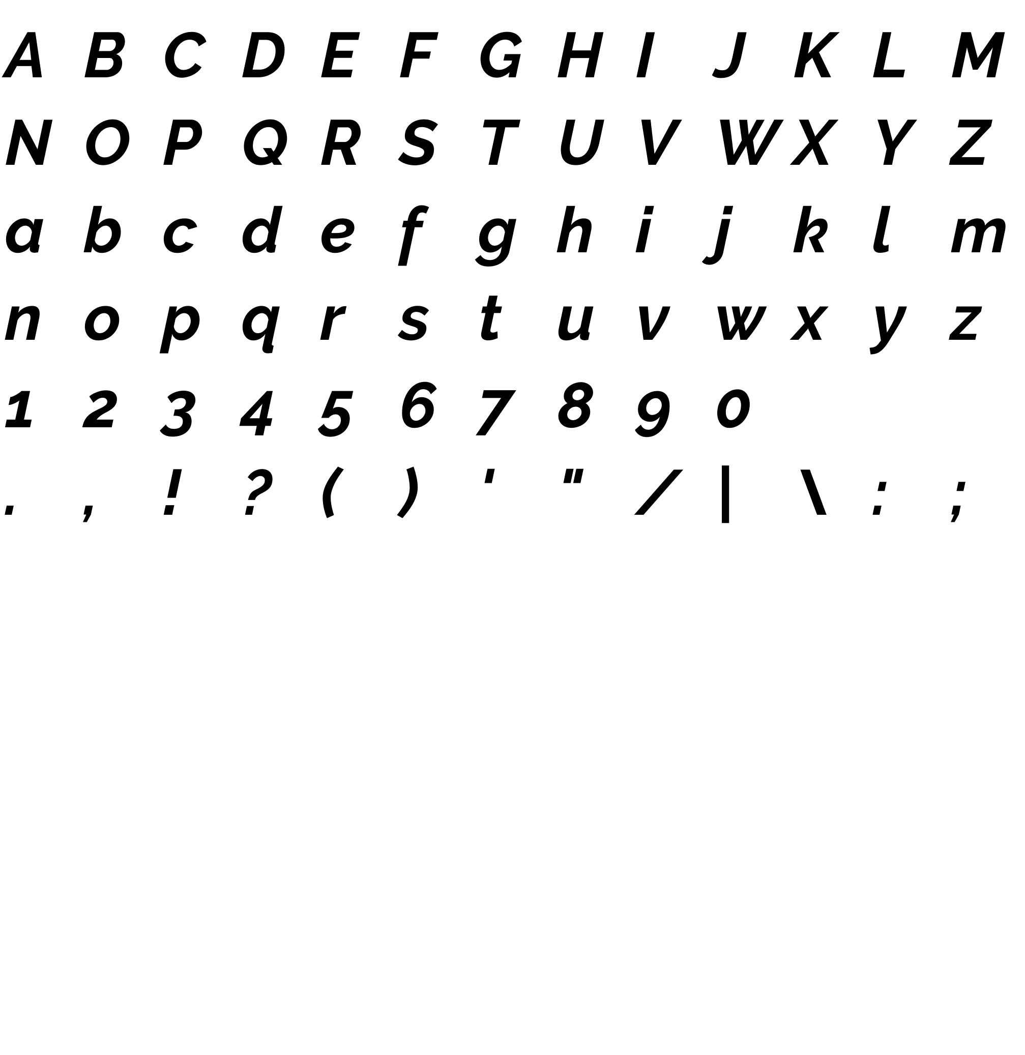 Шрифт Raleway Bold Italic