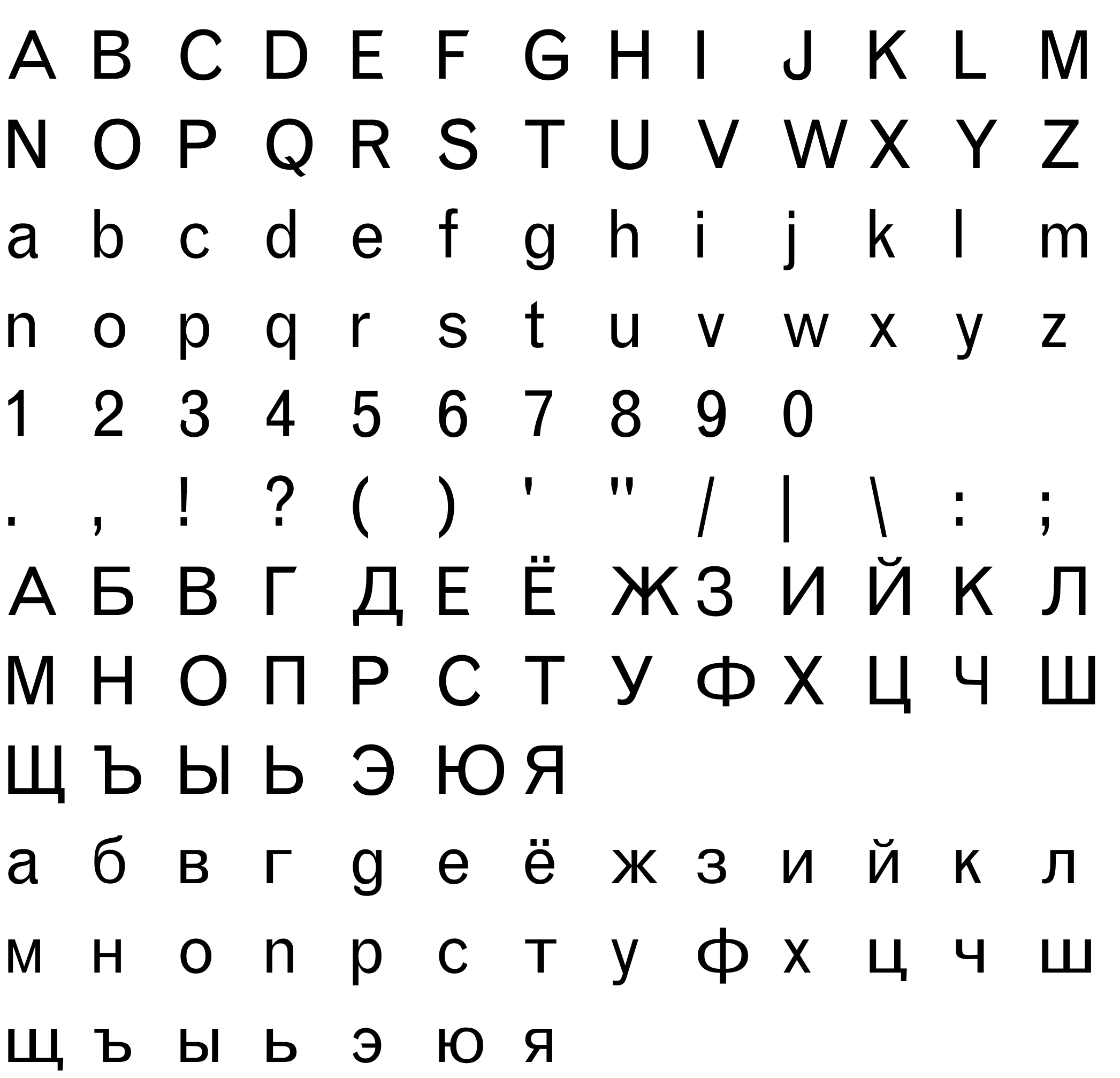 Шрифт GrotesqueMT Cyrillic Roman