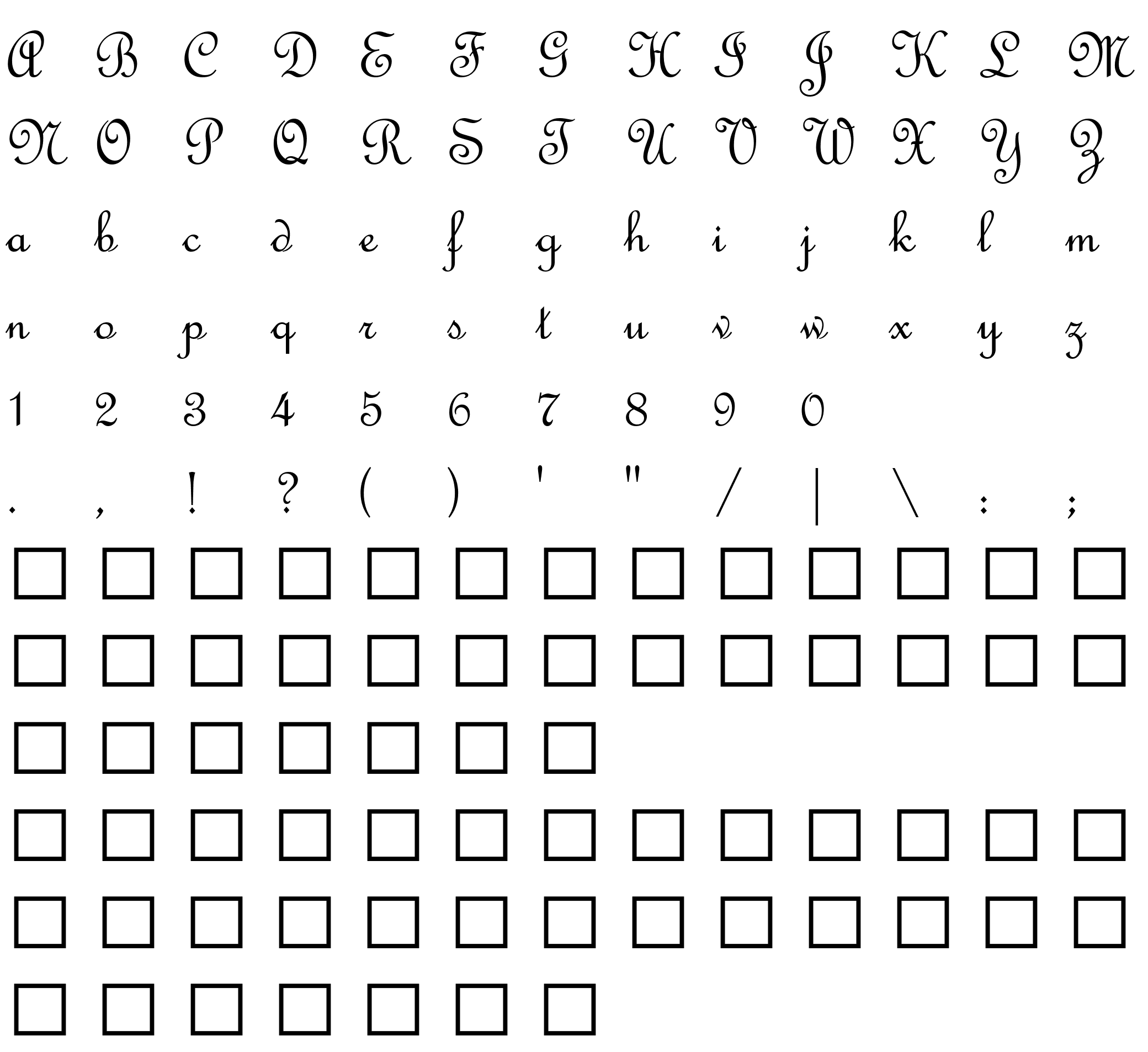 Шрифт French Script MT