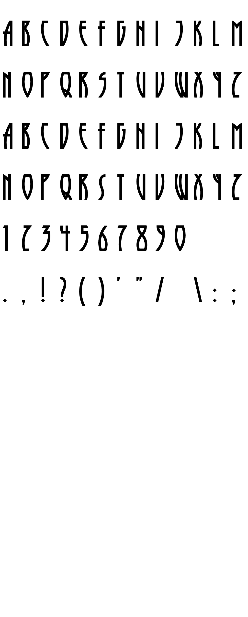 Шрифт RunyTunesRevisitedNF