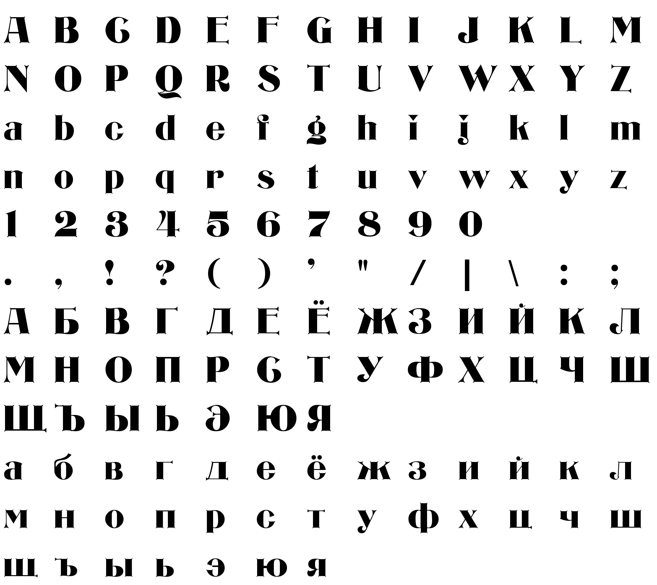 Шрифт Bizarre_Cyrillic Bold