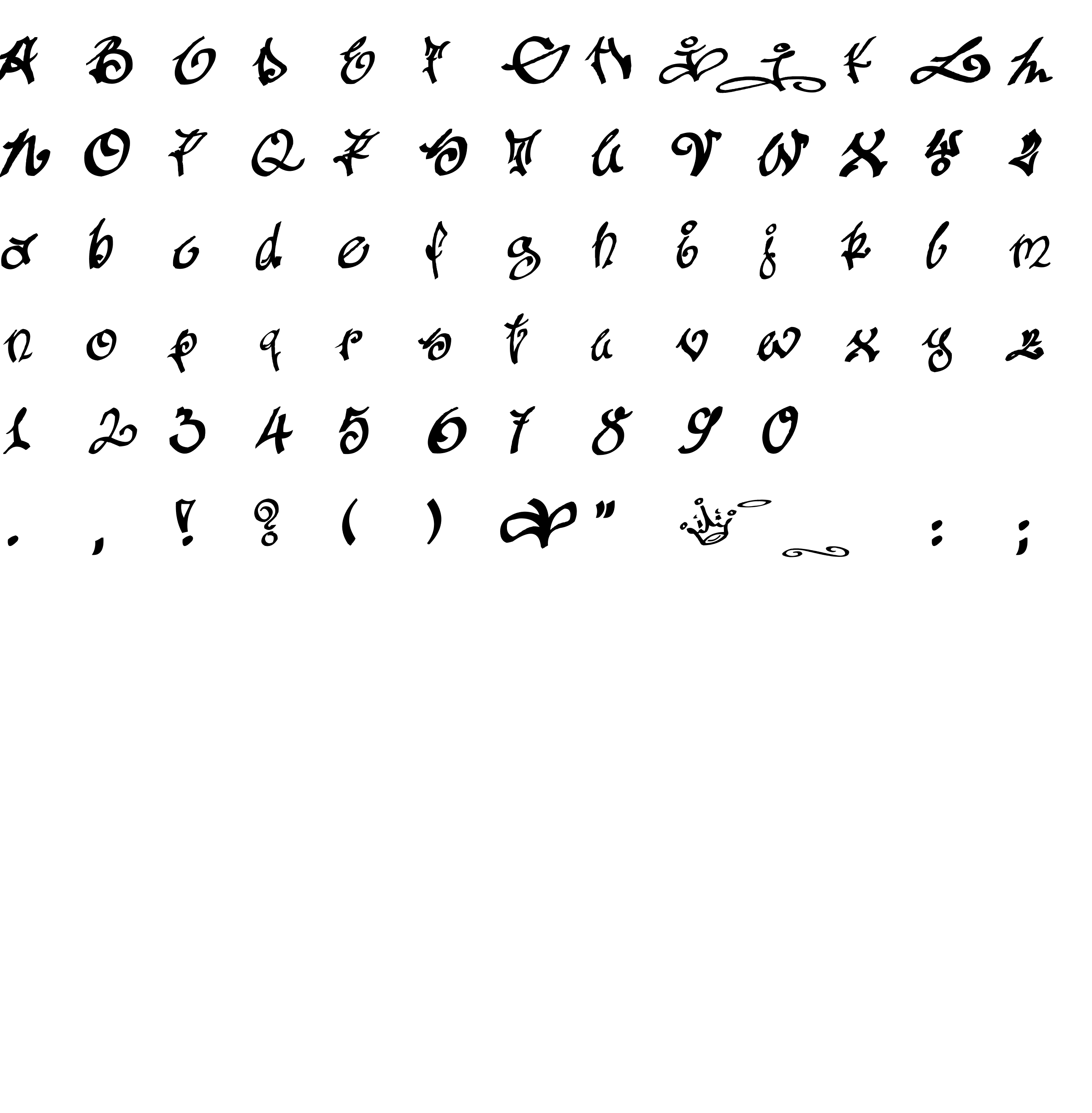 Шрифт Tagging Zher 1