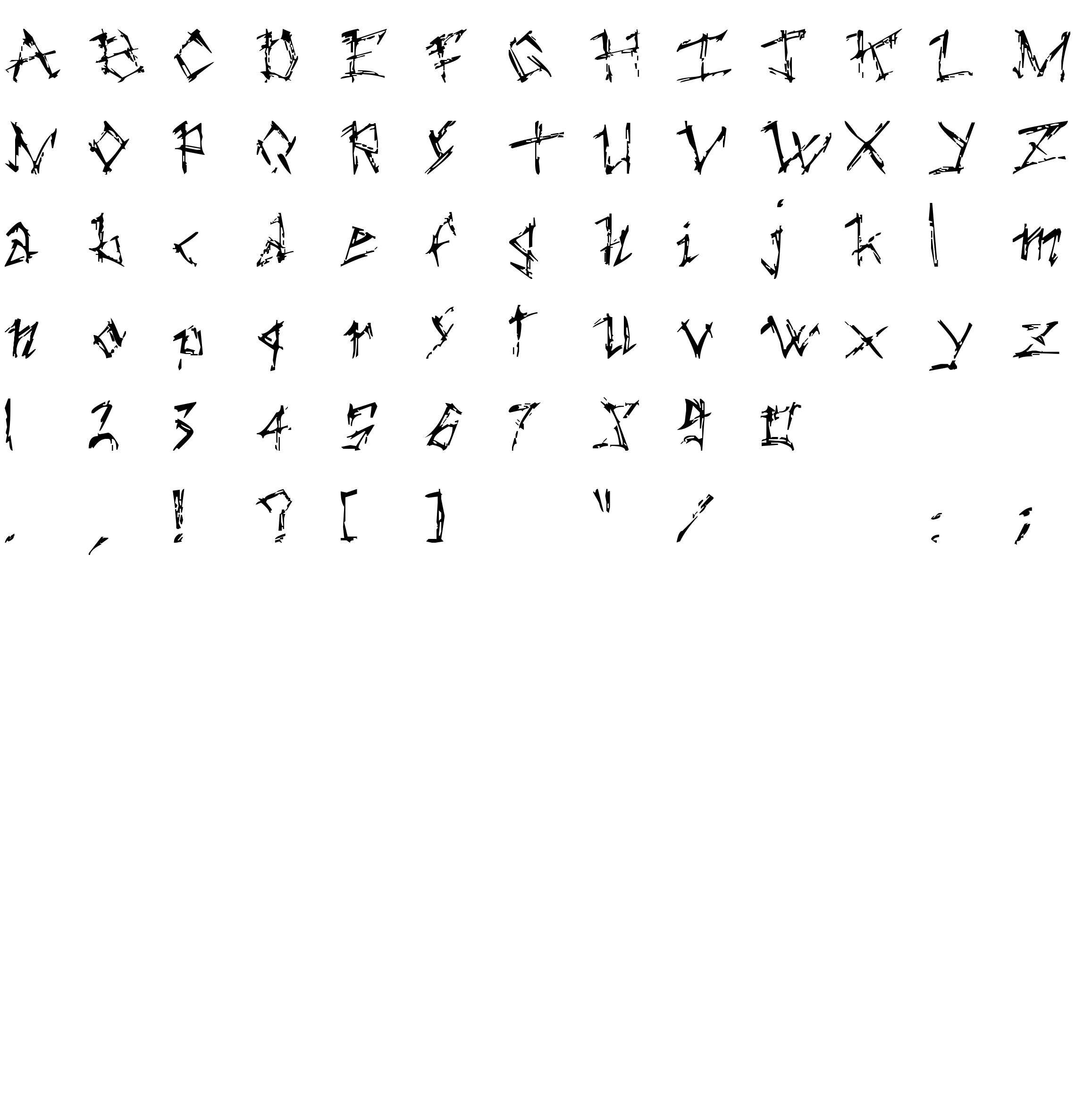 Шрифт the dark ages