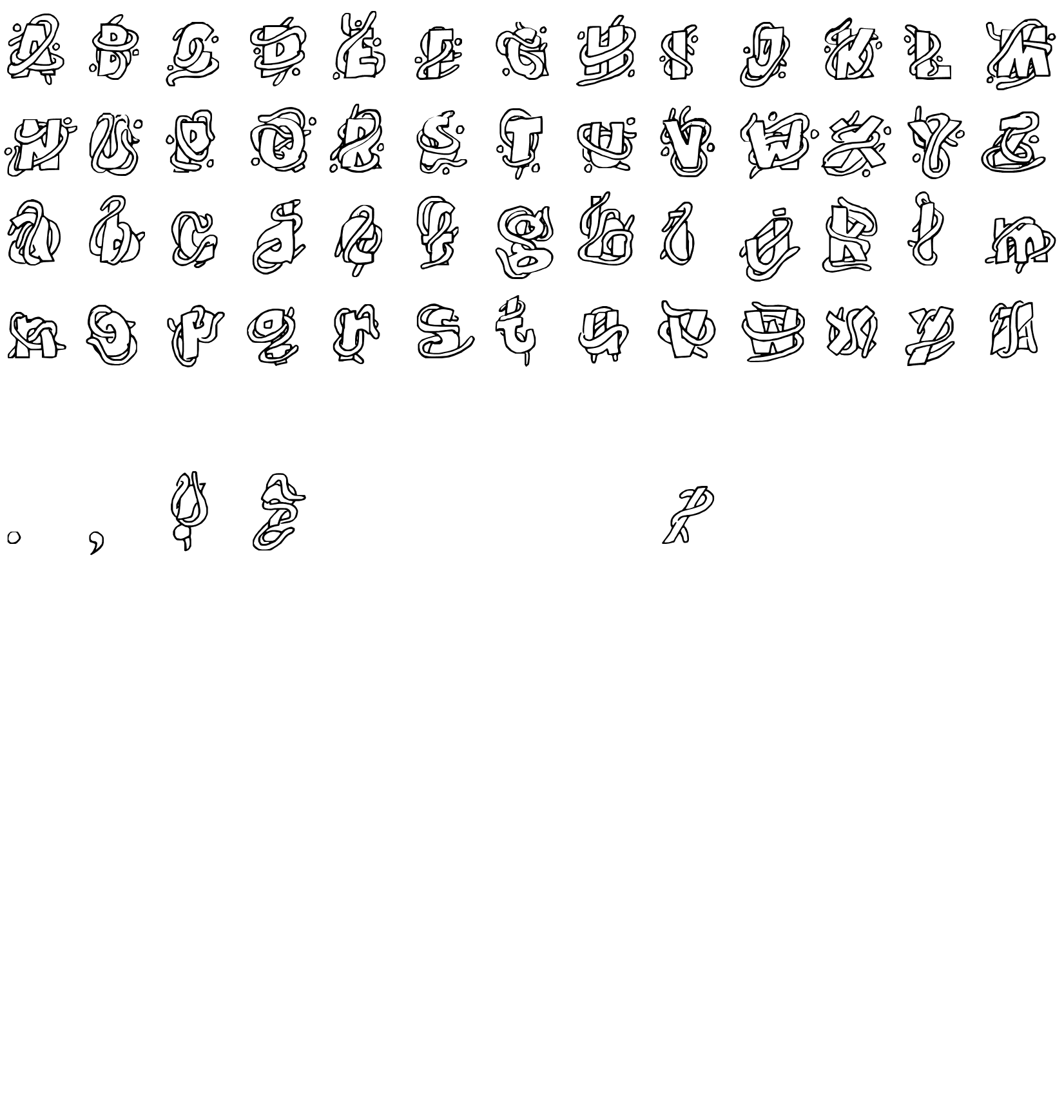 Шрифт The Worms