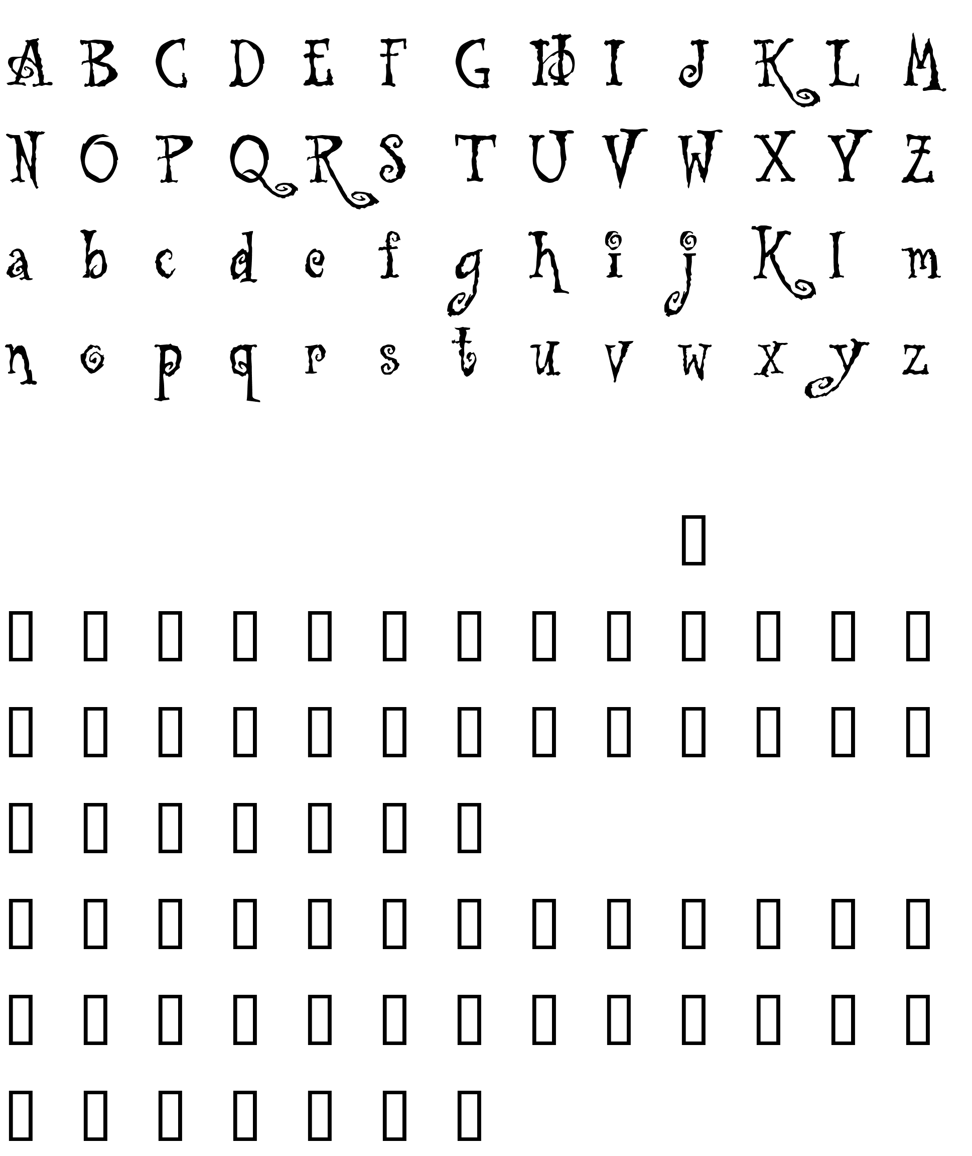 Шрифт Tuscarora