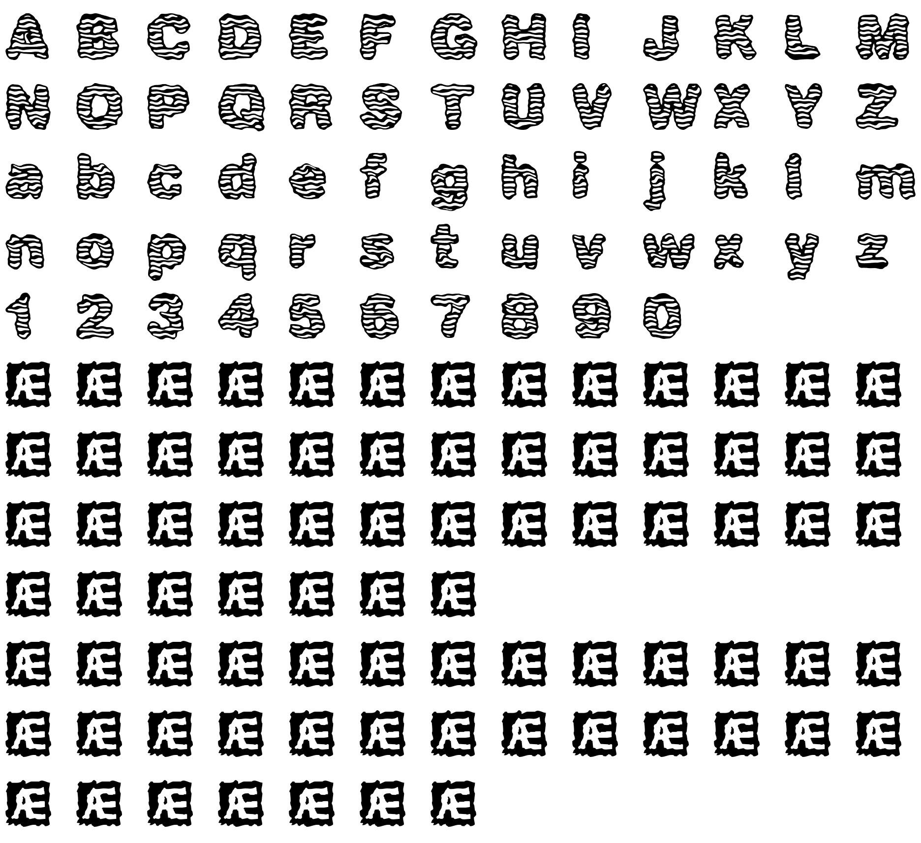 Шрифт waver (BRK)