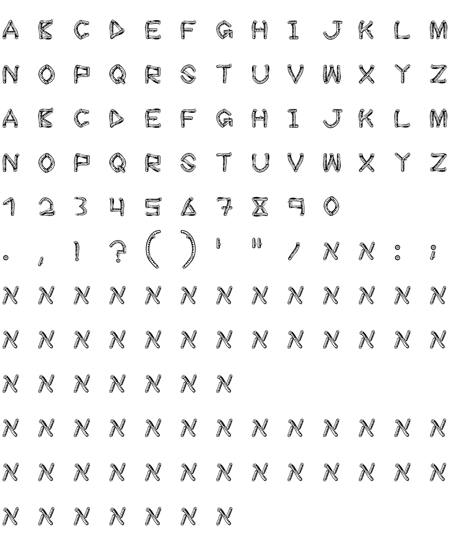 Шрифт wood sticks