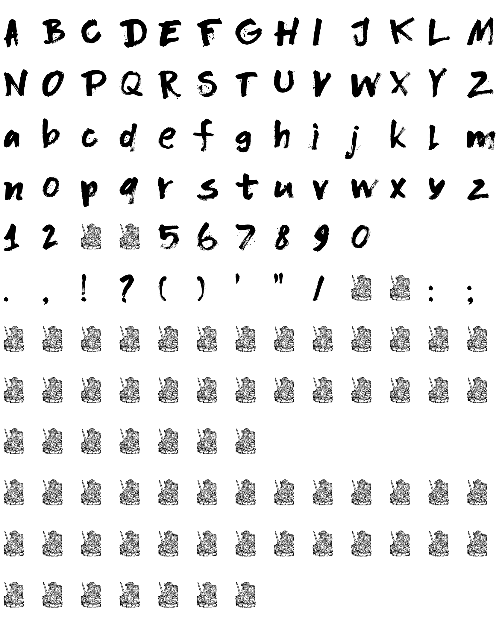 Шрифт DK Flagellum Dei Regular