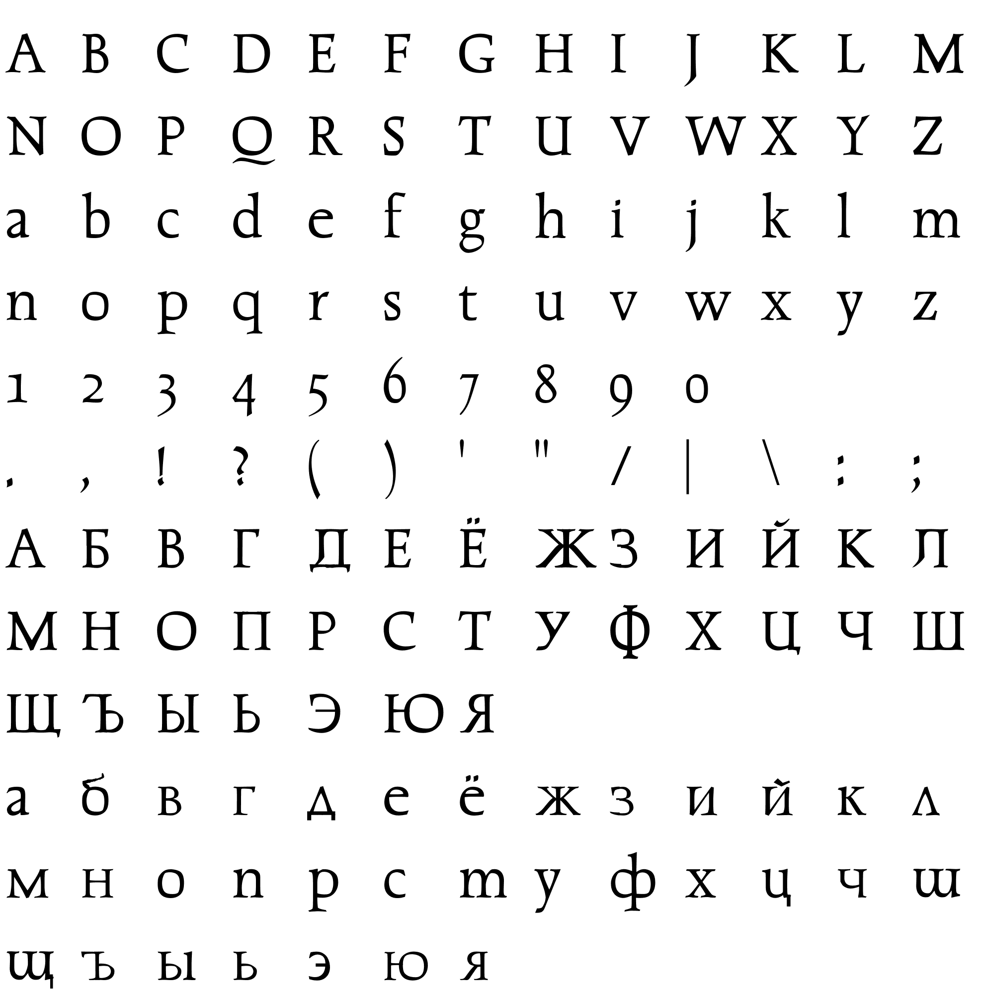 Шрифт Counterparts RUS-LAT