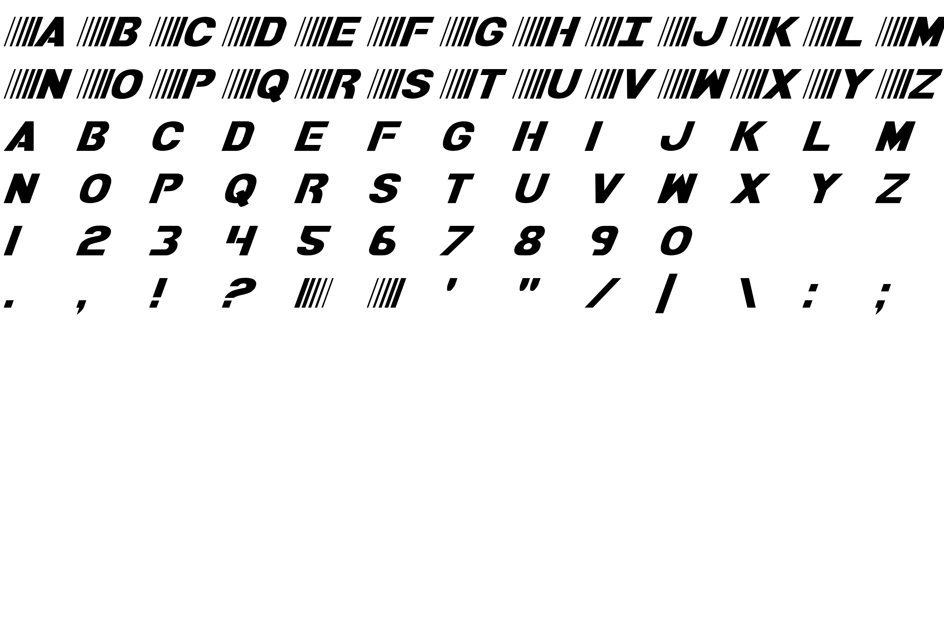 Шрифт Bamf Italic