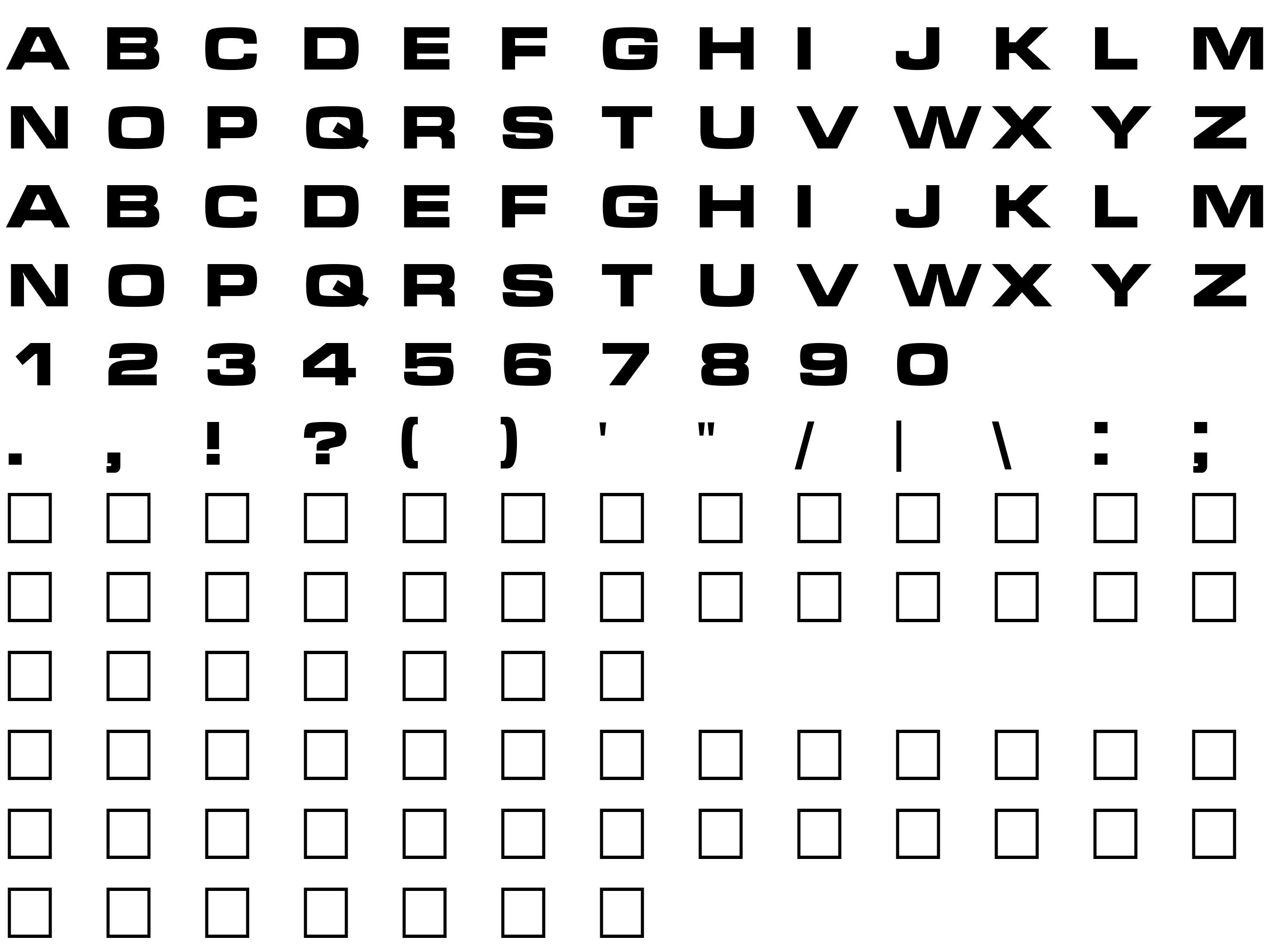 Шрифт Micra Bold