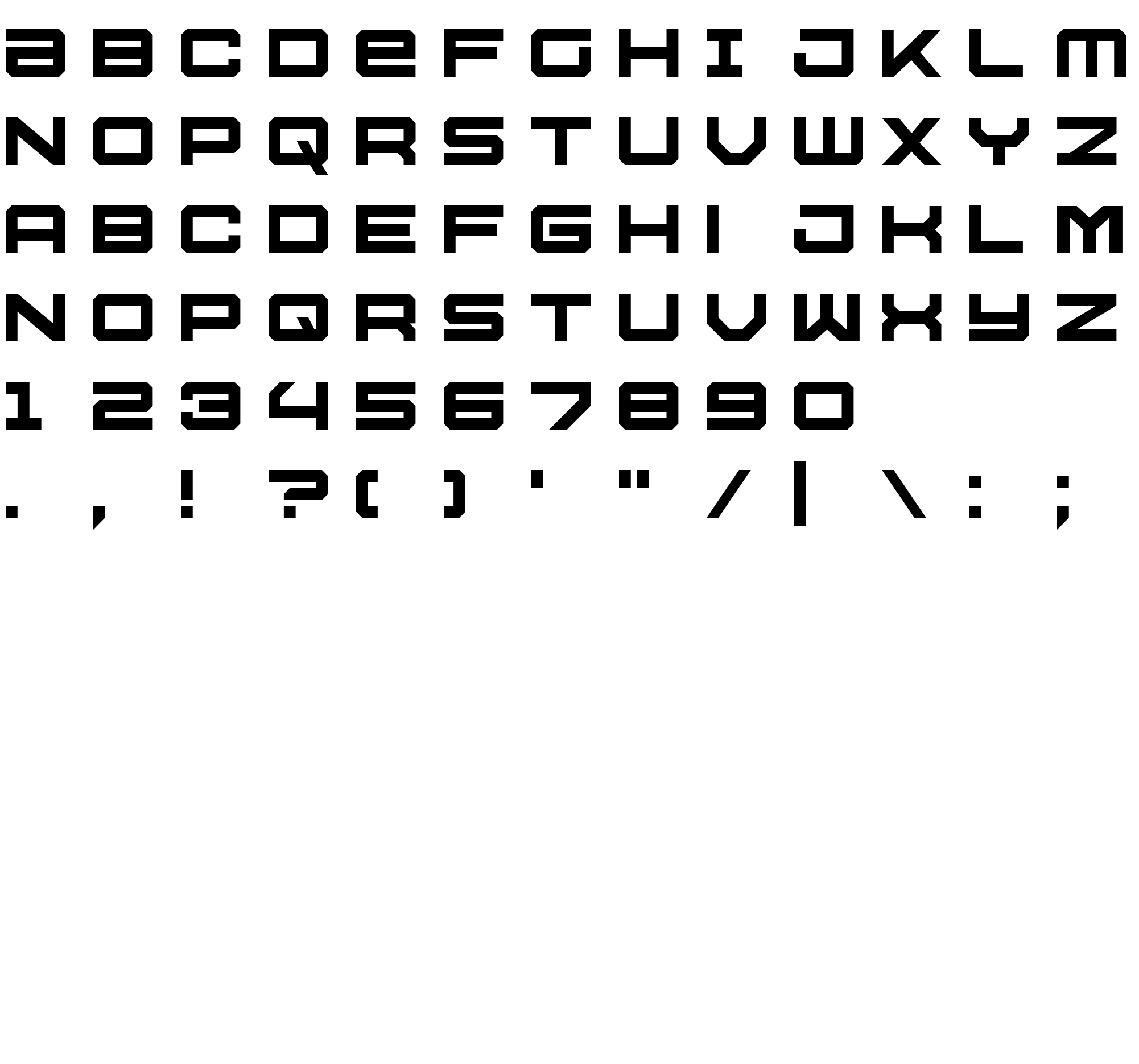 Шрифт U.S.S. Dallas